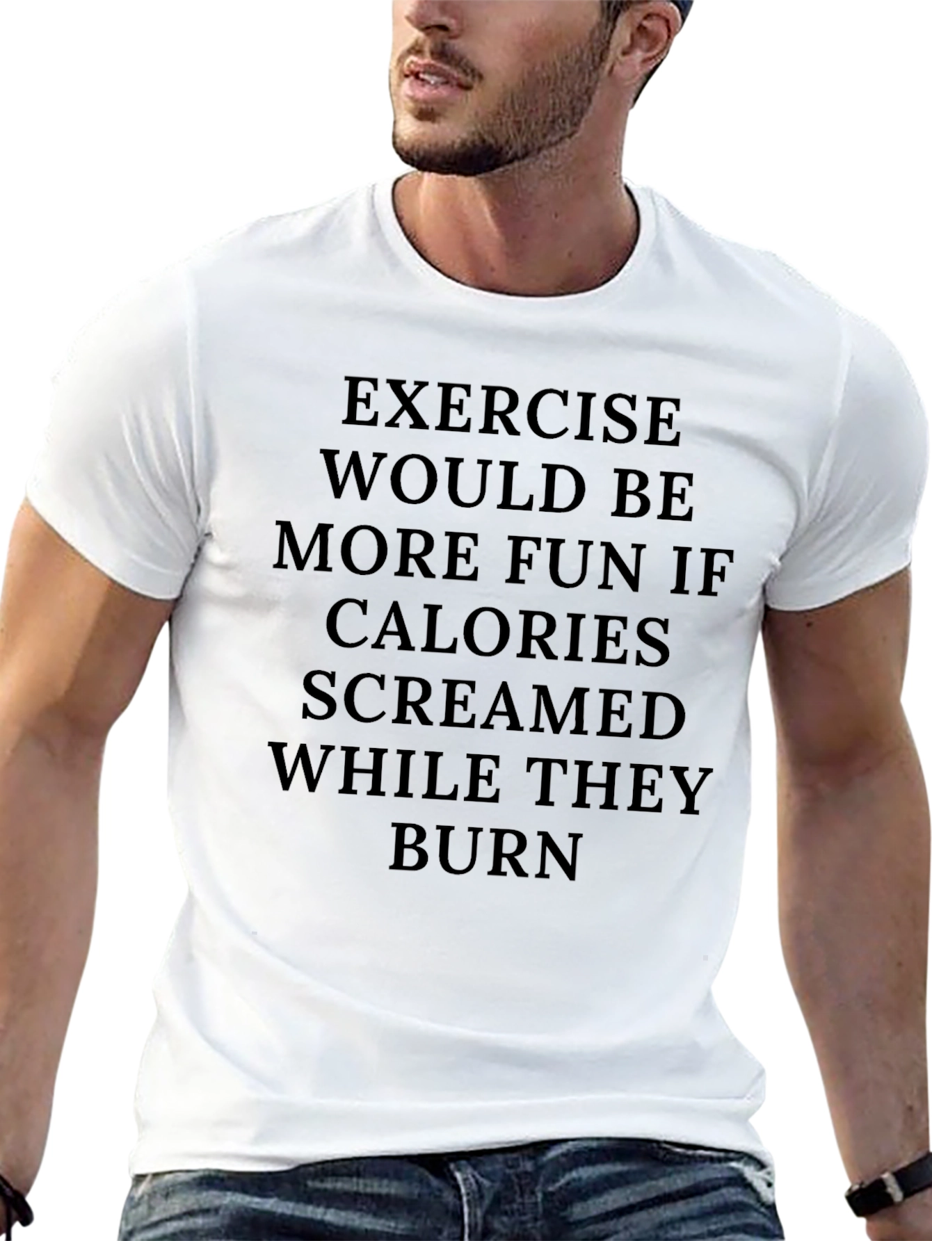 Exercise Calories Burn Funny Graphic Tee