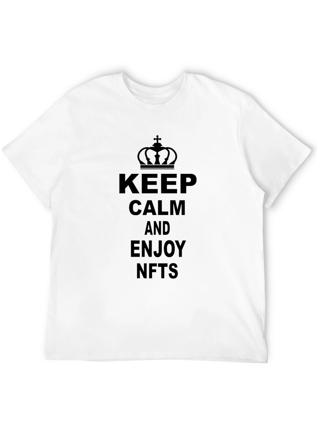Keep Calm and Enjoy NFTs Black T-Shirt