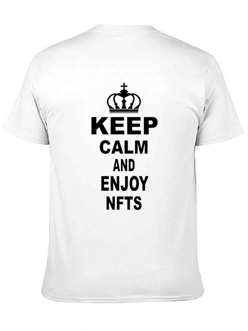 Keep Calm and Enjoy NFTs Black T-Shirt