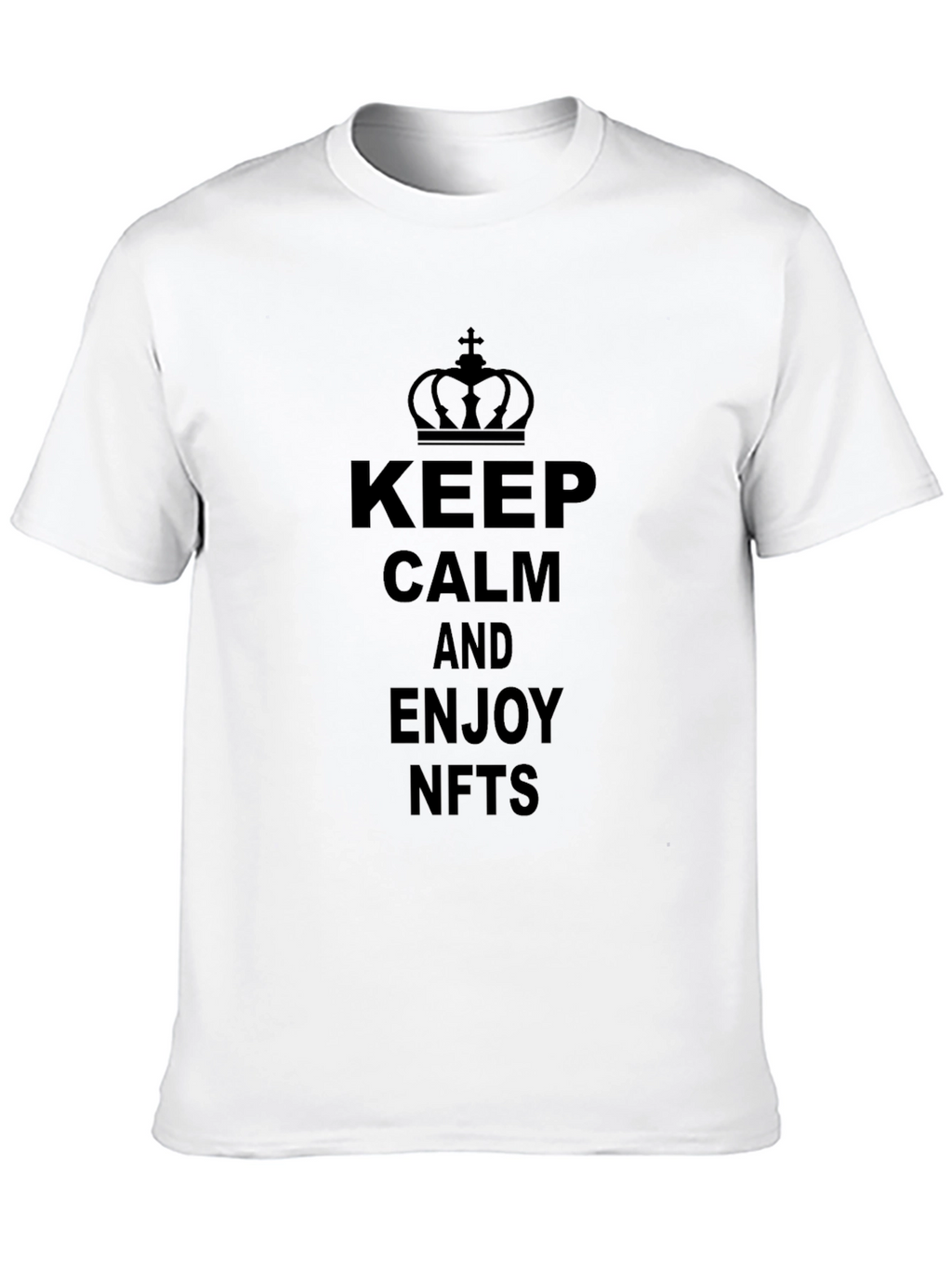 Keep Calm and Enjoy NFTs Black T-Shirt