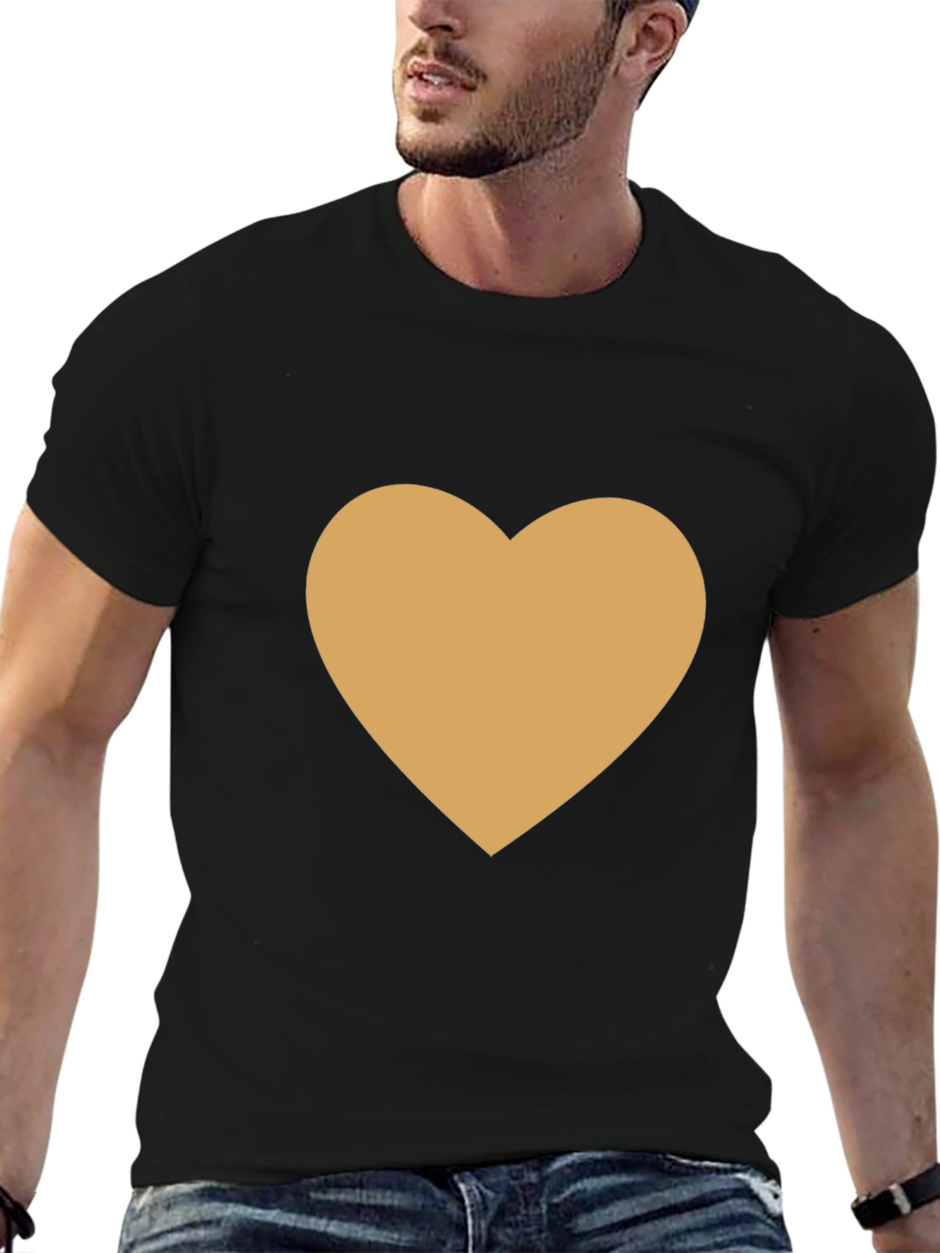 Heart Graphic Black Tee