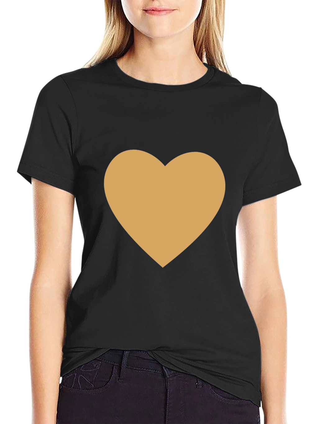 Heart Graphic Black Tee