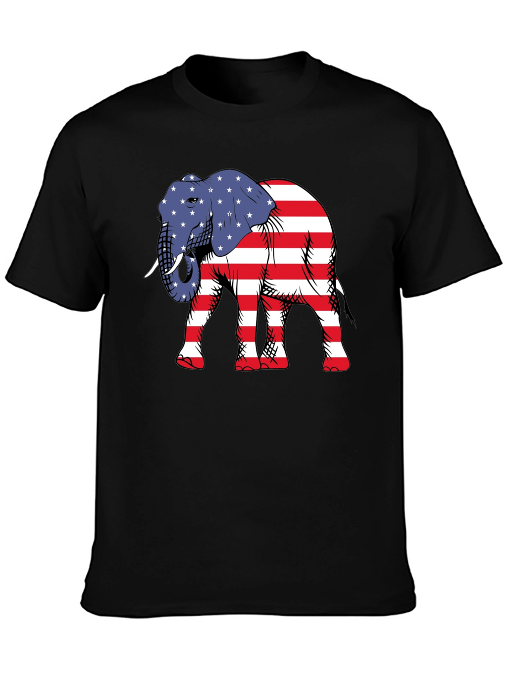 Patriotic Elephant Graphic Tee