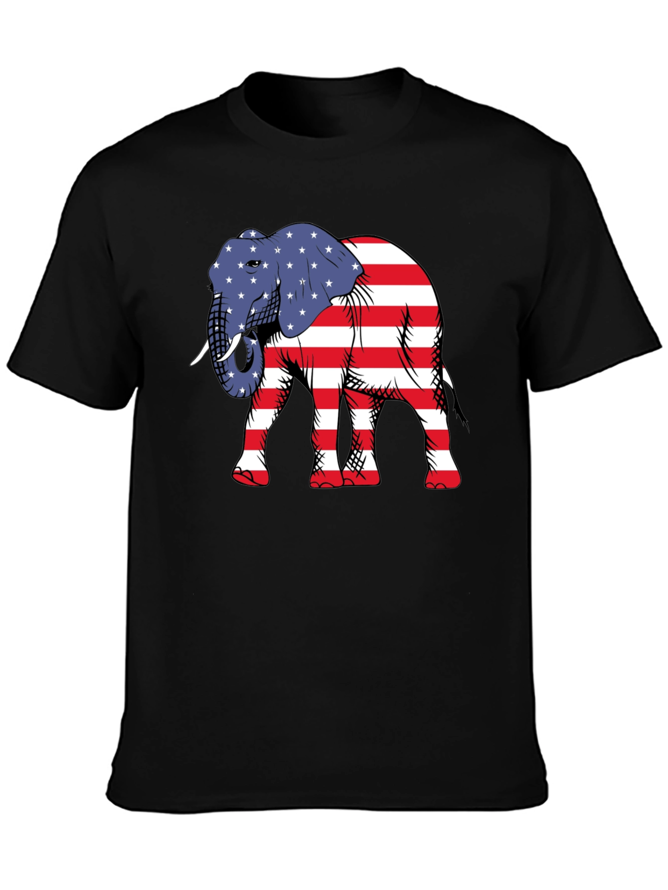 Patriotic Elephant Graphic Tee