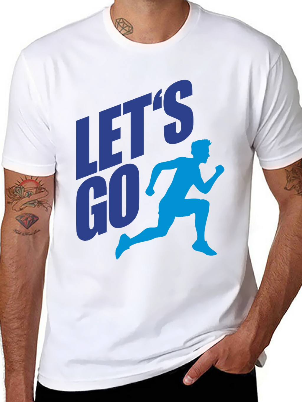 Lets Go Runner Graphic Print T-Shirt