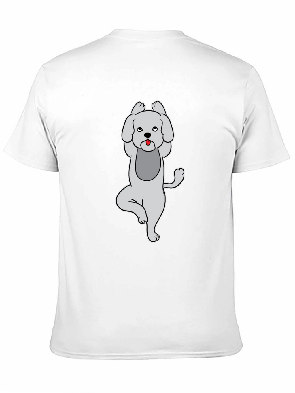 Yoga Dog Graphic T-Shirt - Black Casual Tee