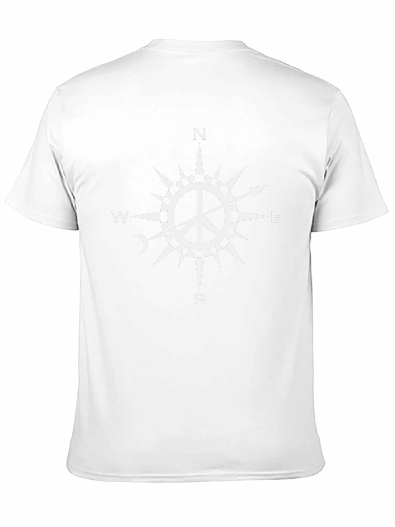 Peace Compass Rose Graphic Tee - Stylish Mens T-Shirt