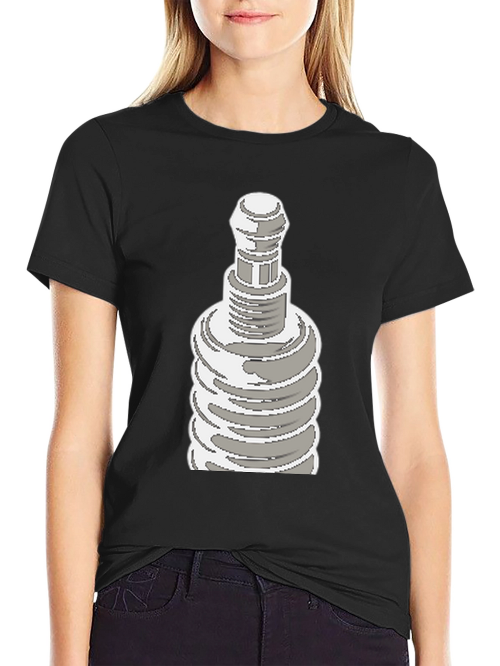 Pixel Art Plug Tee - Retro Cool Graphic Shirt