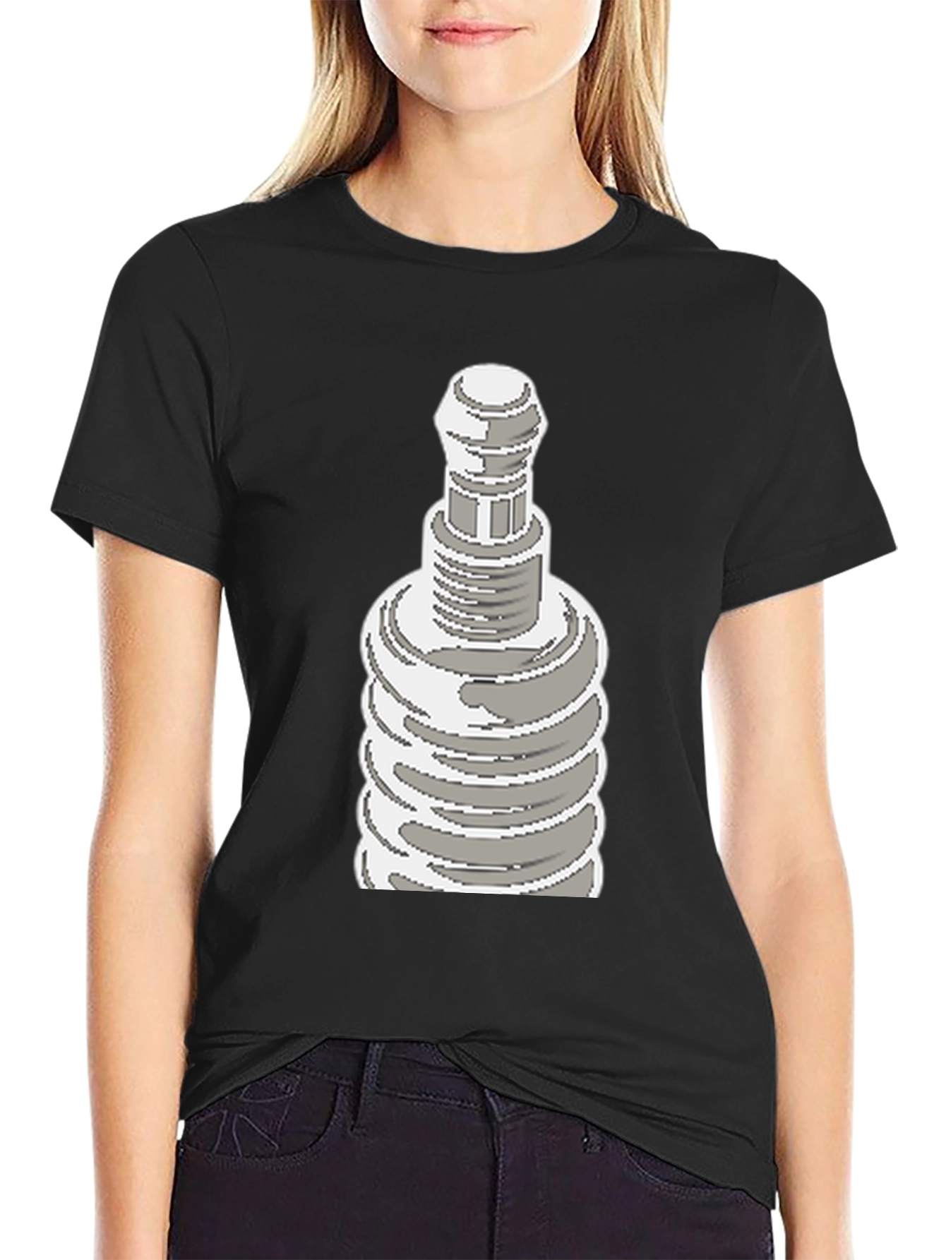 Pixel Art Plug Tee - Retro Cool Graphic Shirt