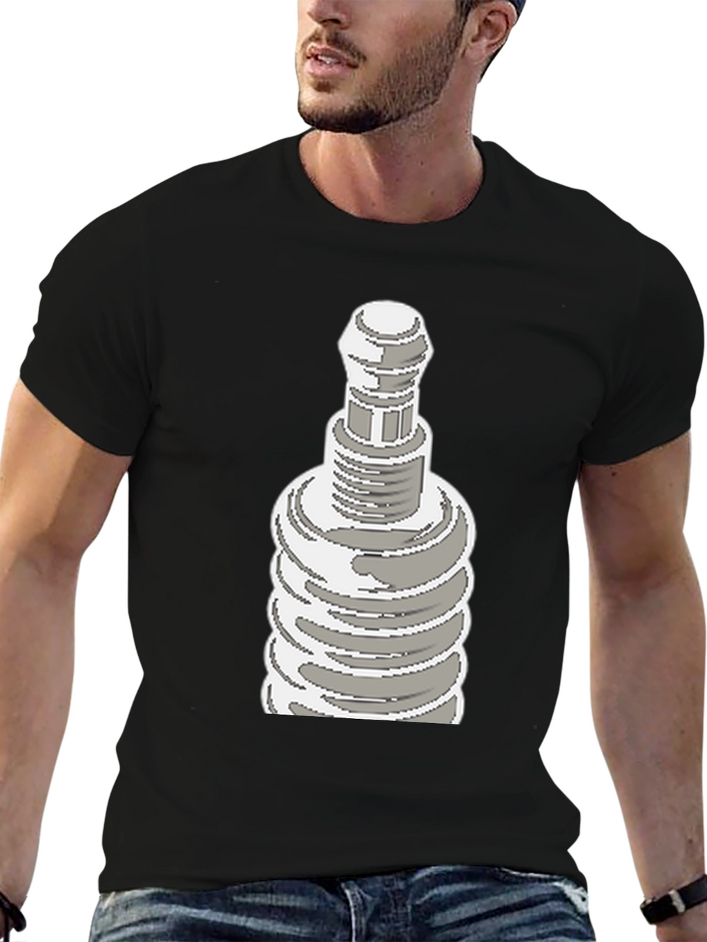 Pixel Art Plug Tee - Retro Cool Graphic Shirt