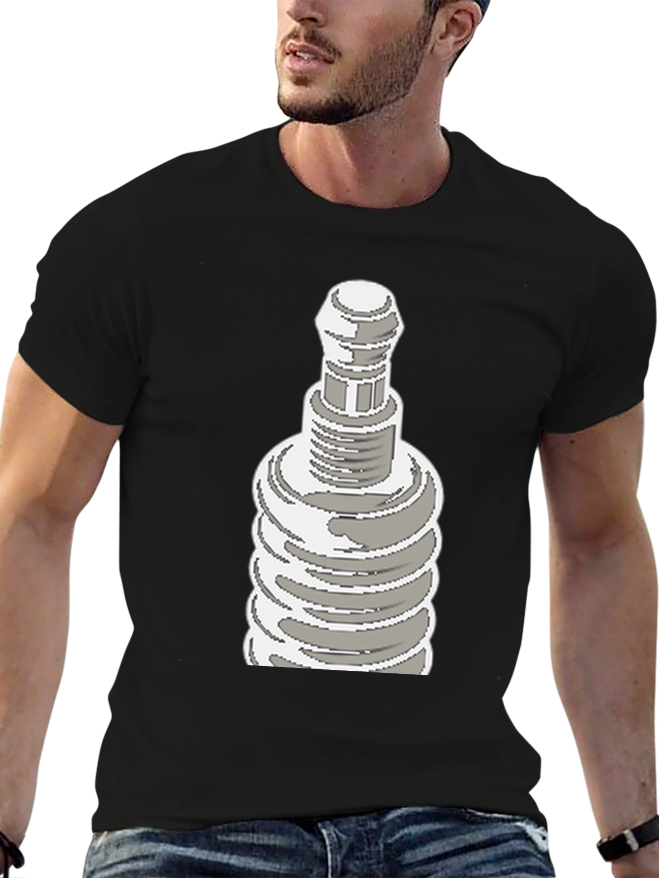 Pixel Art Plug Tee - Retro Cool Graphic Shirt