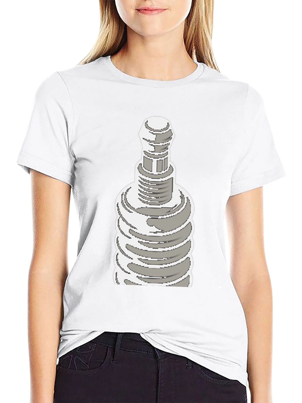 Pixel Art Plug Tee - Retro Cool Graphic Shirt