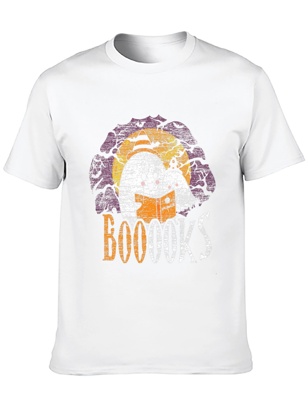 Booooks! Halloween Ghost Reading T-Shirt