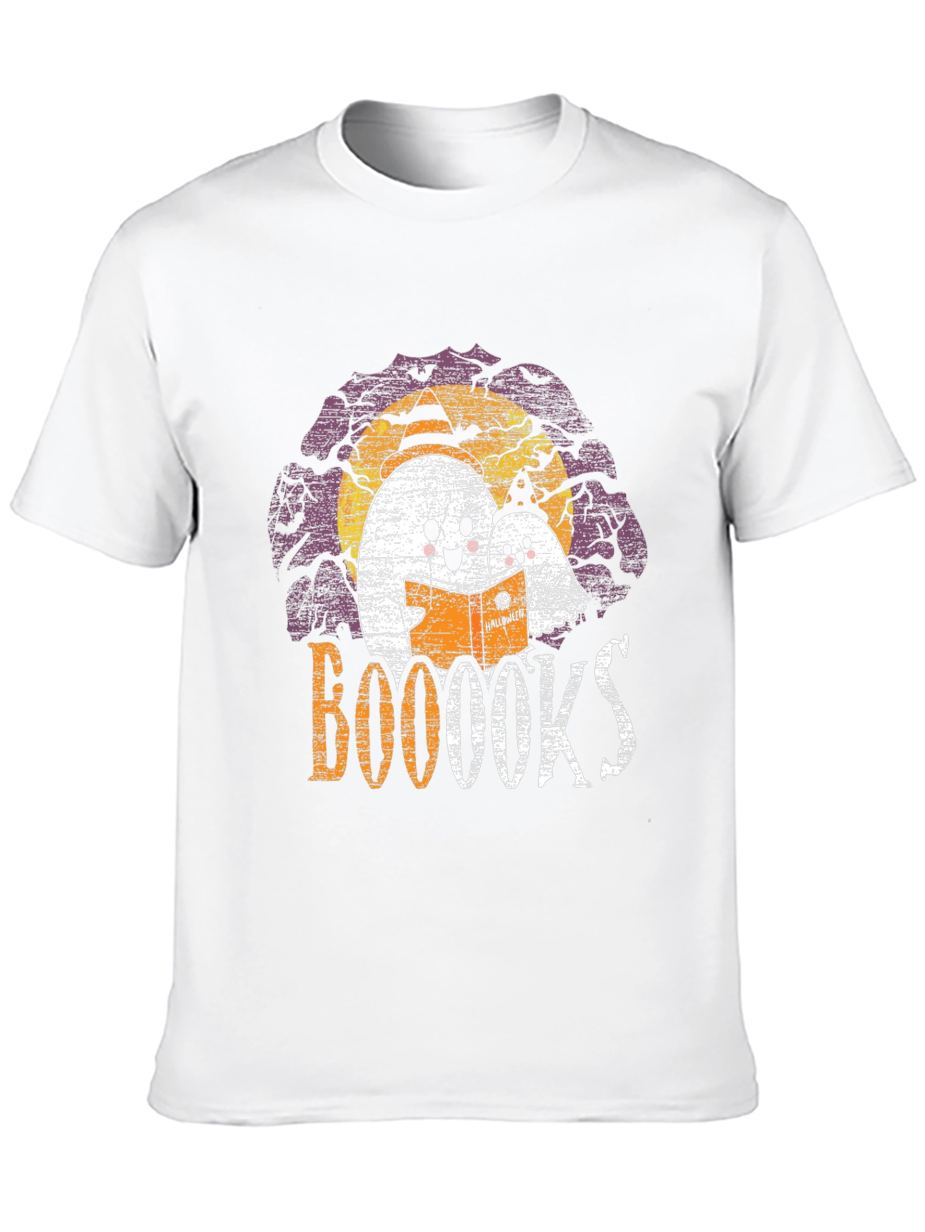 Booooks! Halloween Ghost Reading T-Shirt