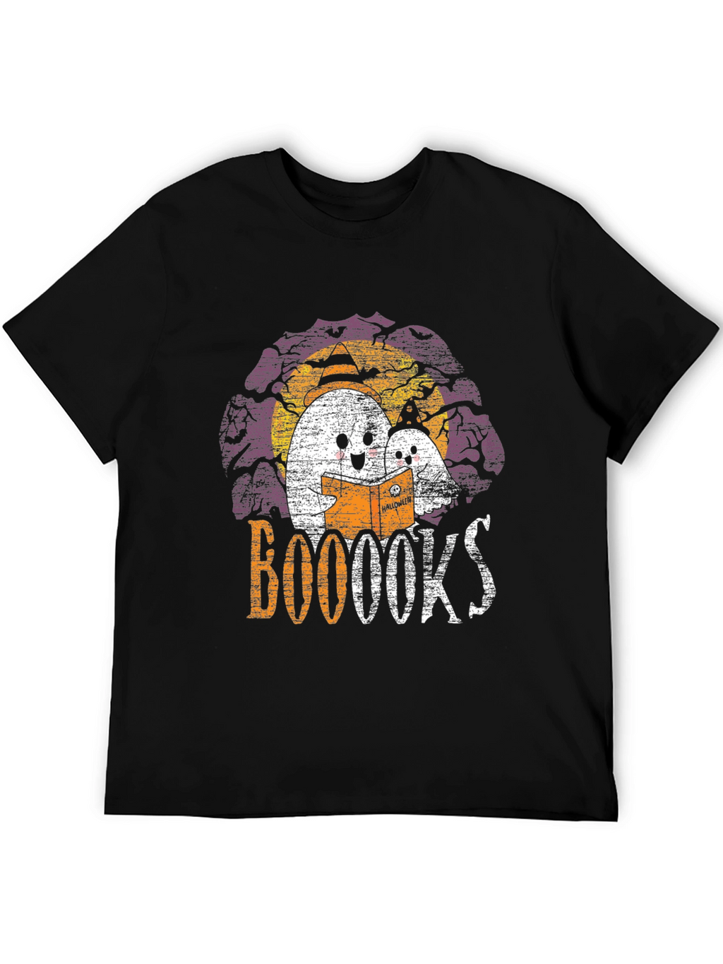 Booooks! Halloween Ghost Reading T-Shirt
