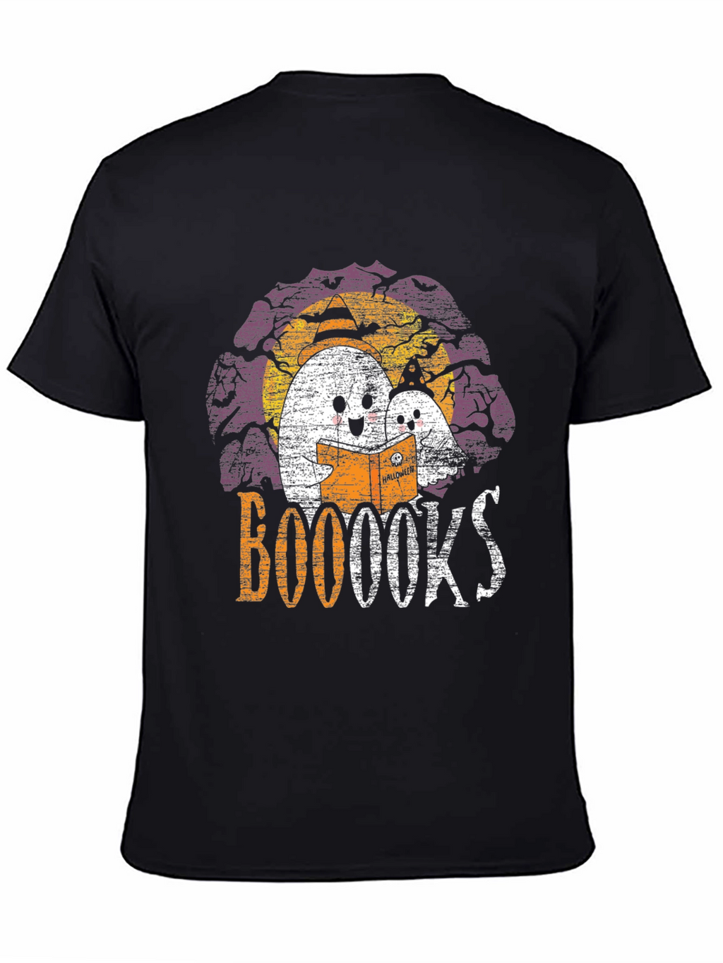 Booooks! Halloween Ghost Reading T-Shirt