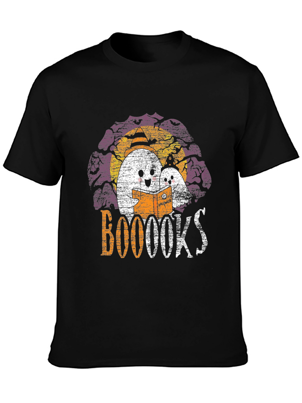 Booooks! Halloween Ghost Reading T-Shirt