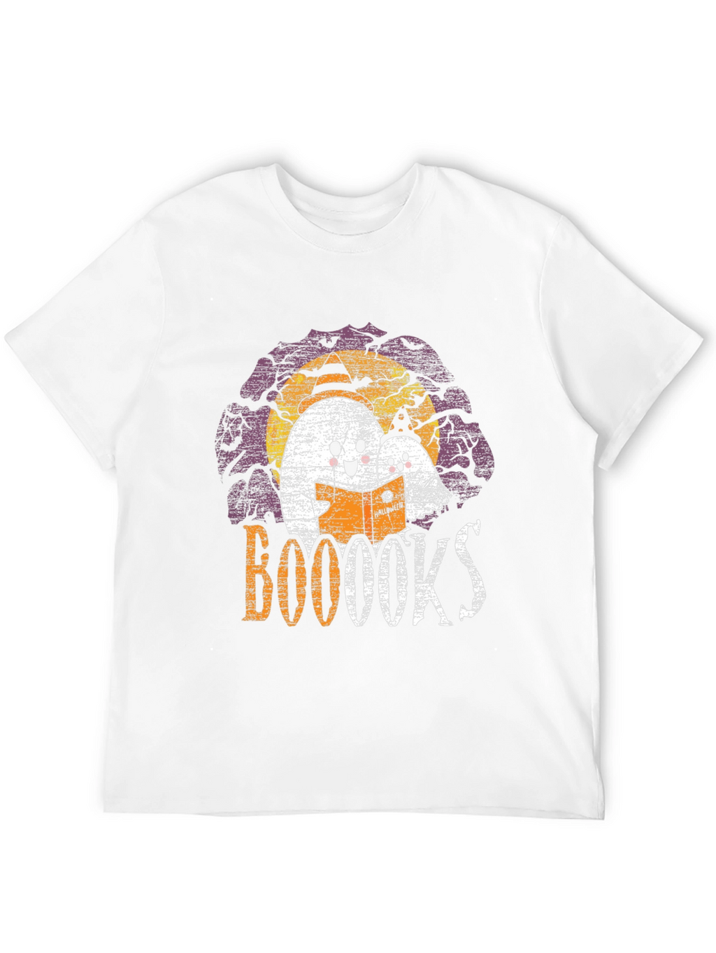 Booooks! Halloween Ghost Reading T-Shirt