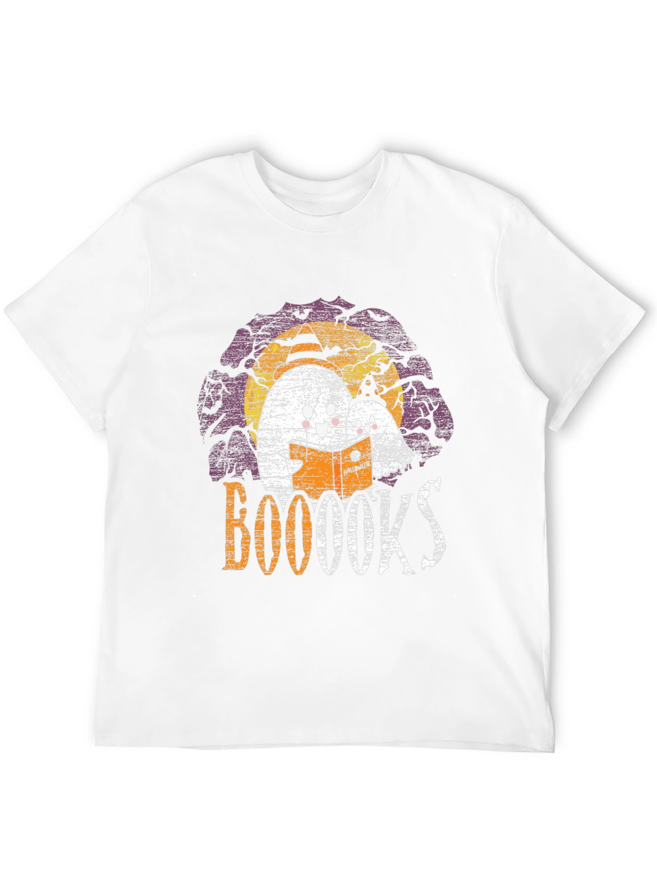 Booooks! Halloween Ghost Reading T-Shirt