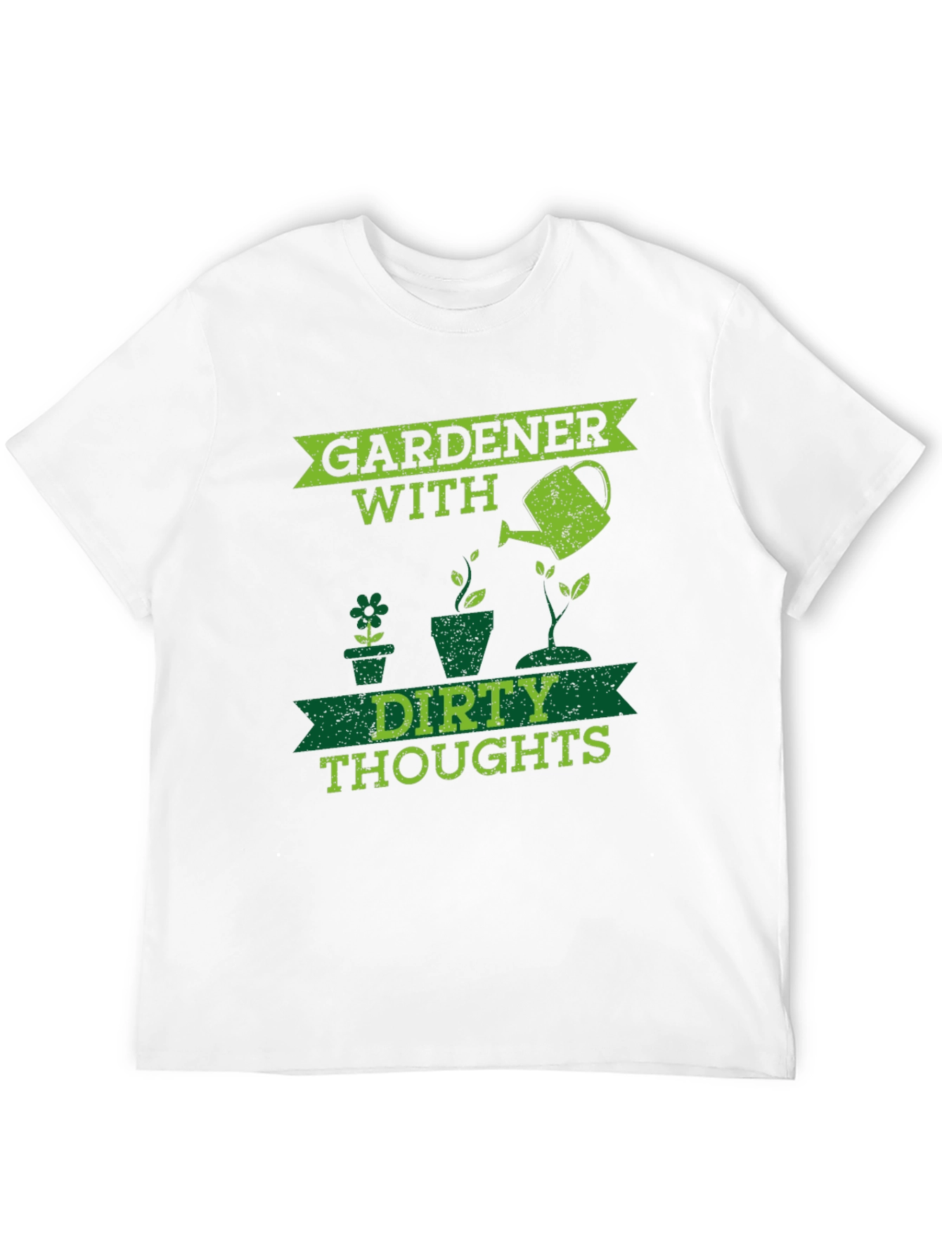 Gardener With Dirty Thoughts Black T-Shirt
