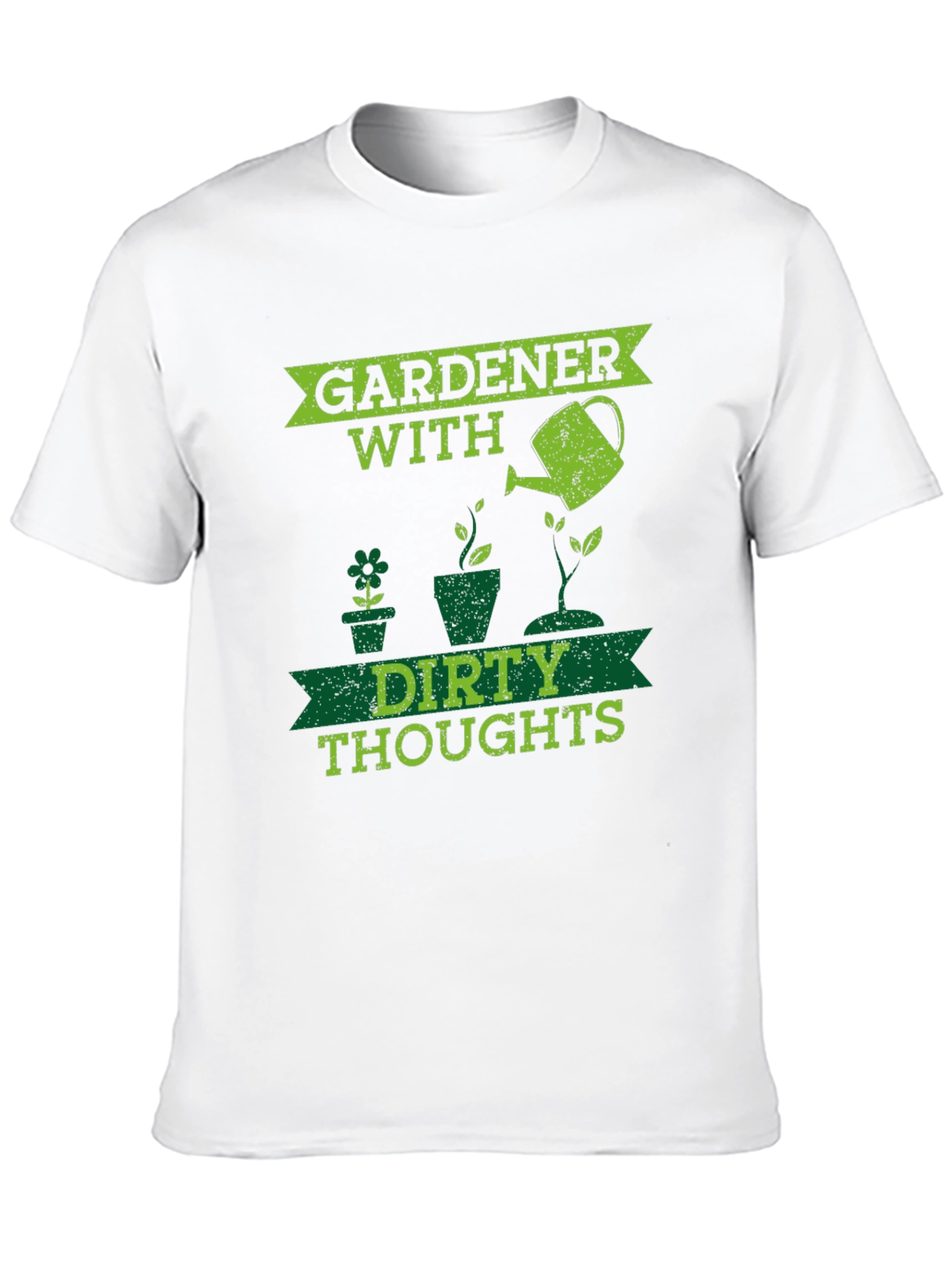 Gardener With Dirty Thoughts Black T-Shirt