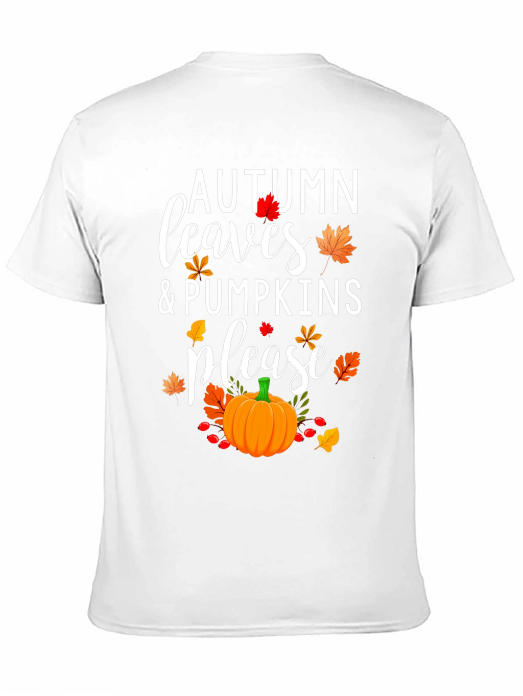 Autumn Leaves & Pumpkins Please T-Shirt