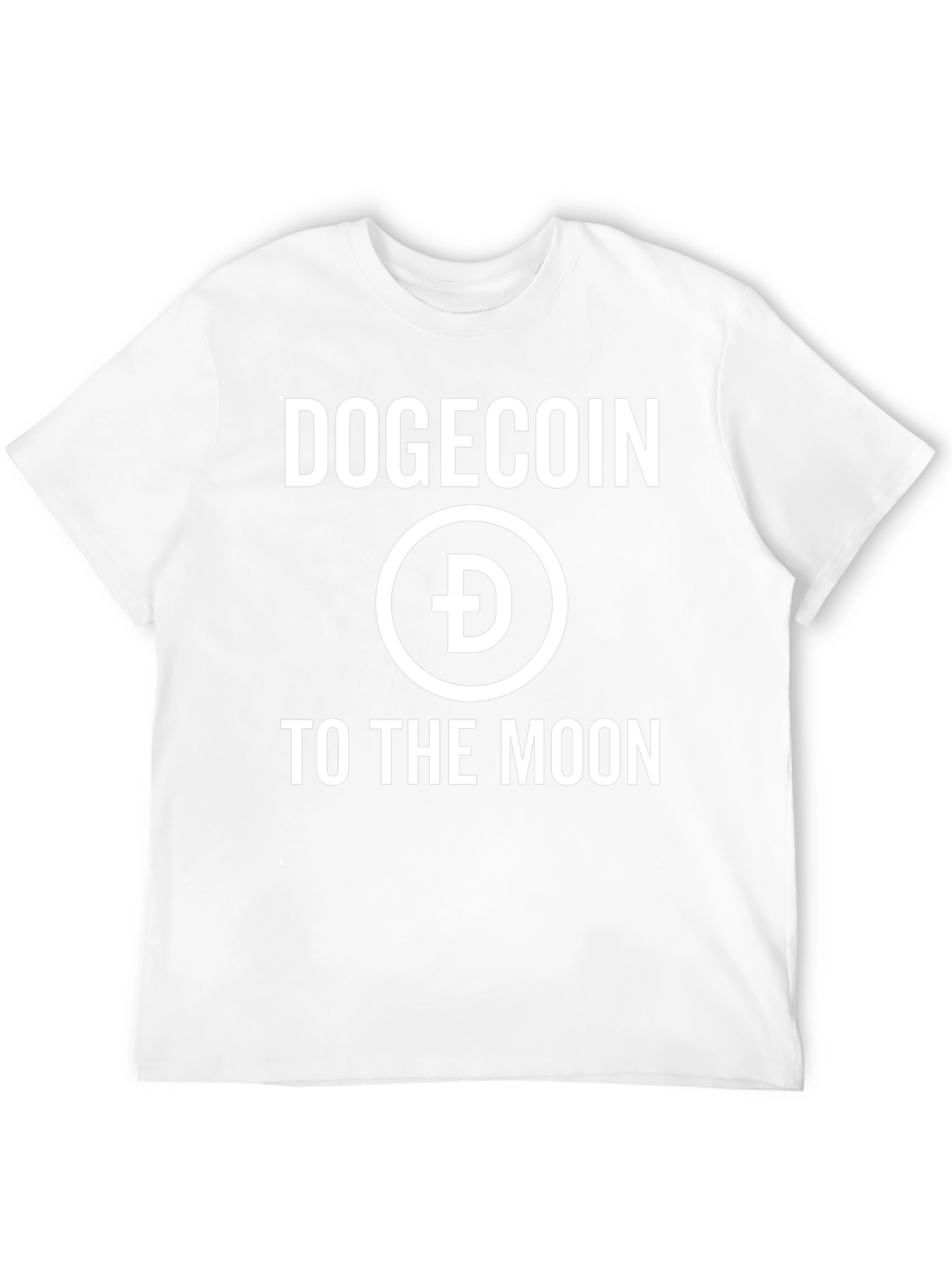 Dogecoin to the Moon Black Graphic Tee
