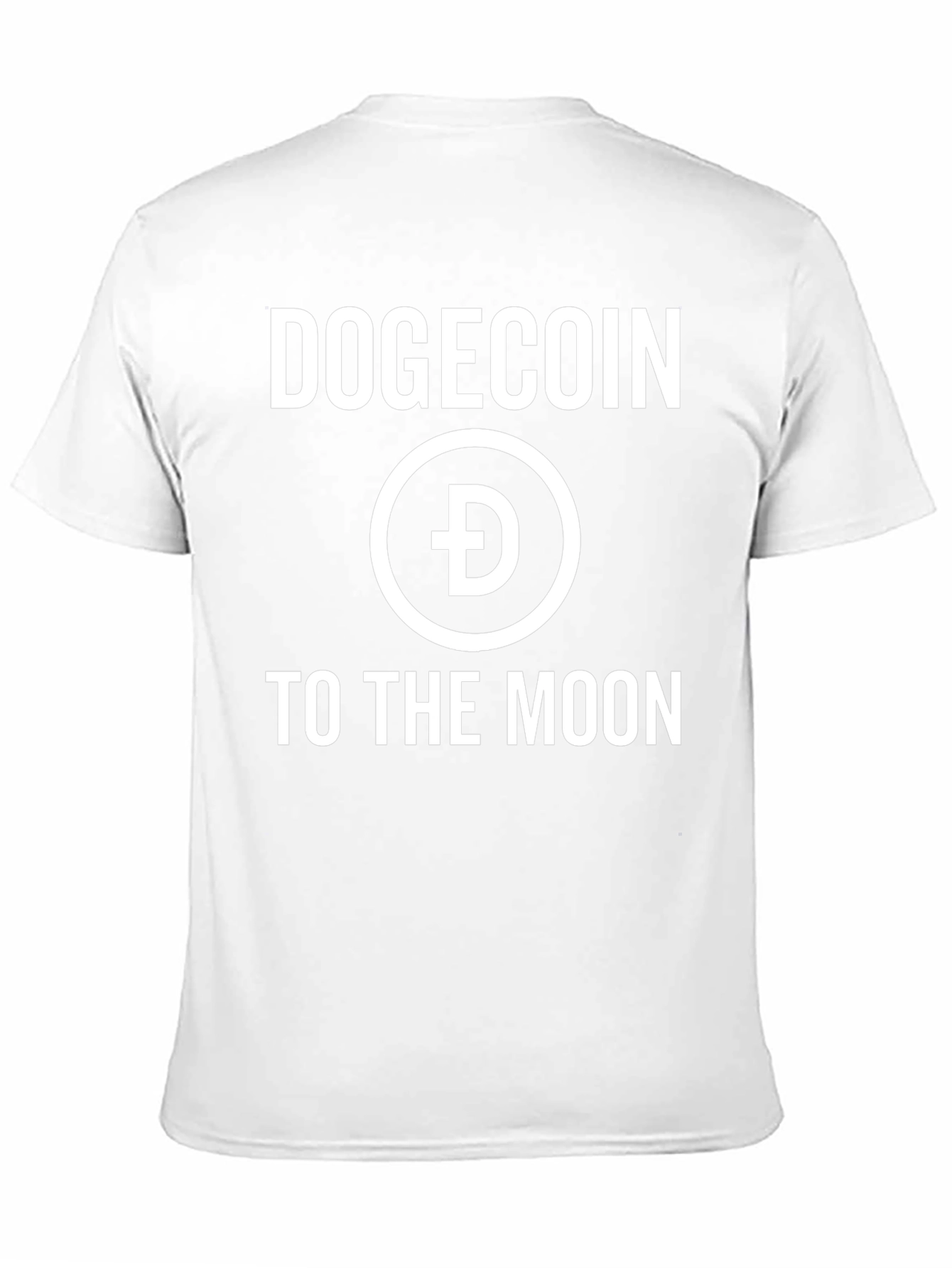 Dogecoin to the Moon Black Graphic Tee