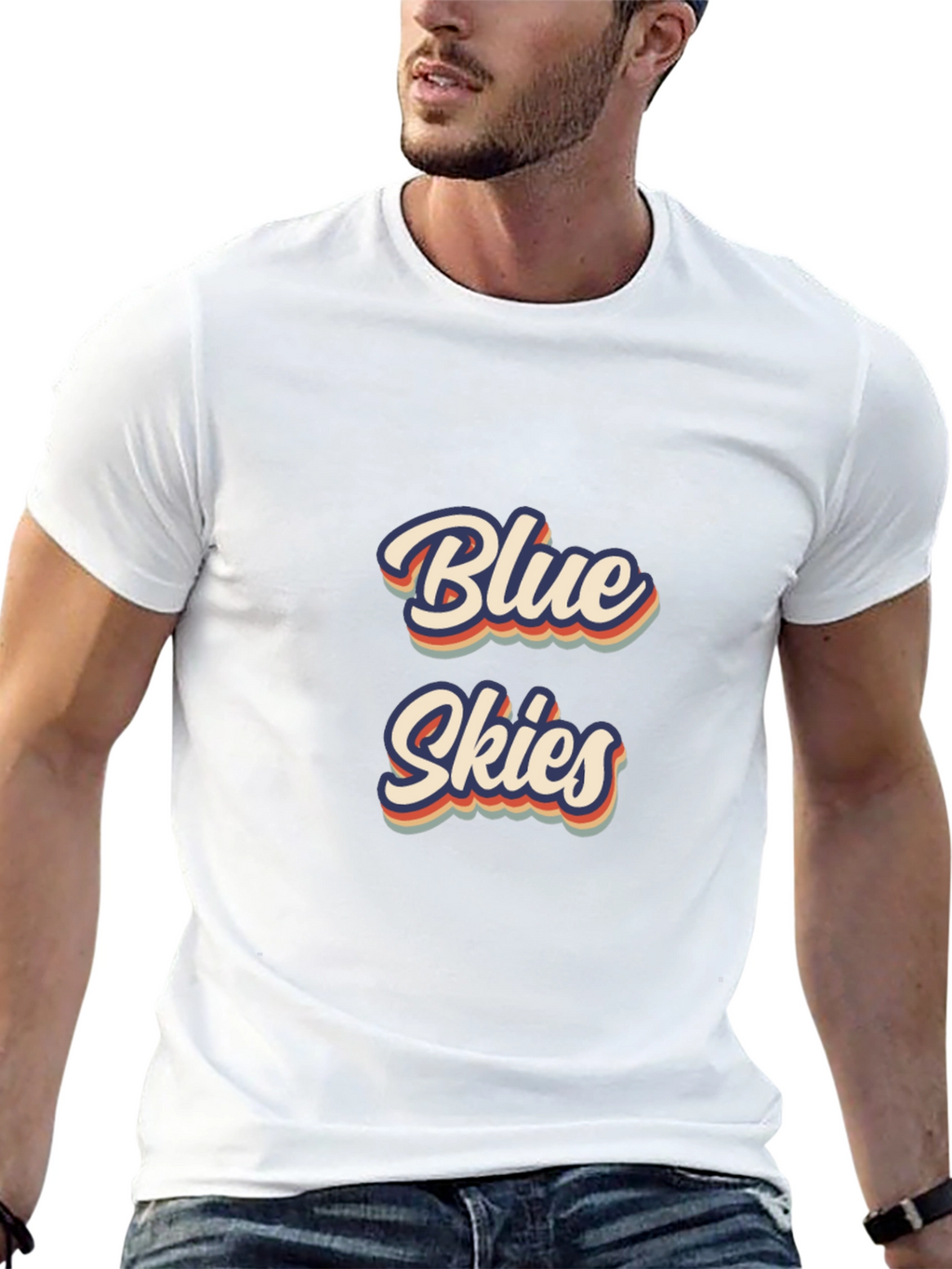 Retro Blue Skies Graphic Tee