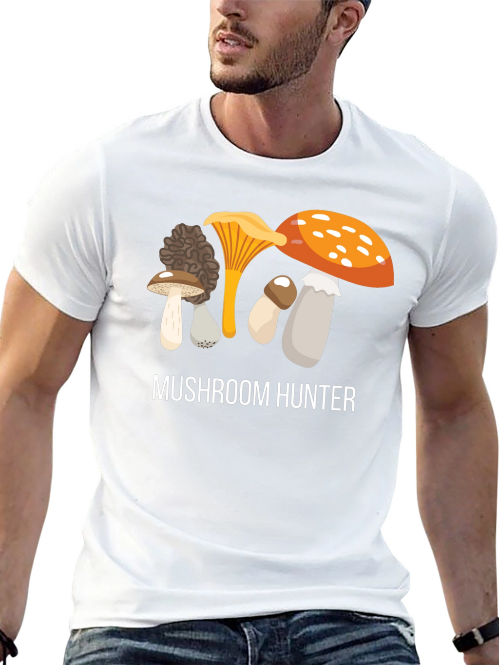Mushroom Hunter Graphic T-Shirt