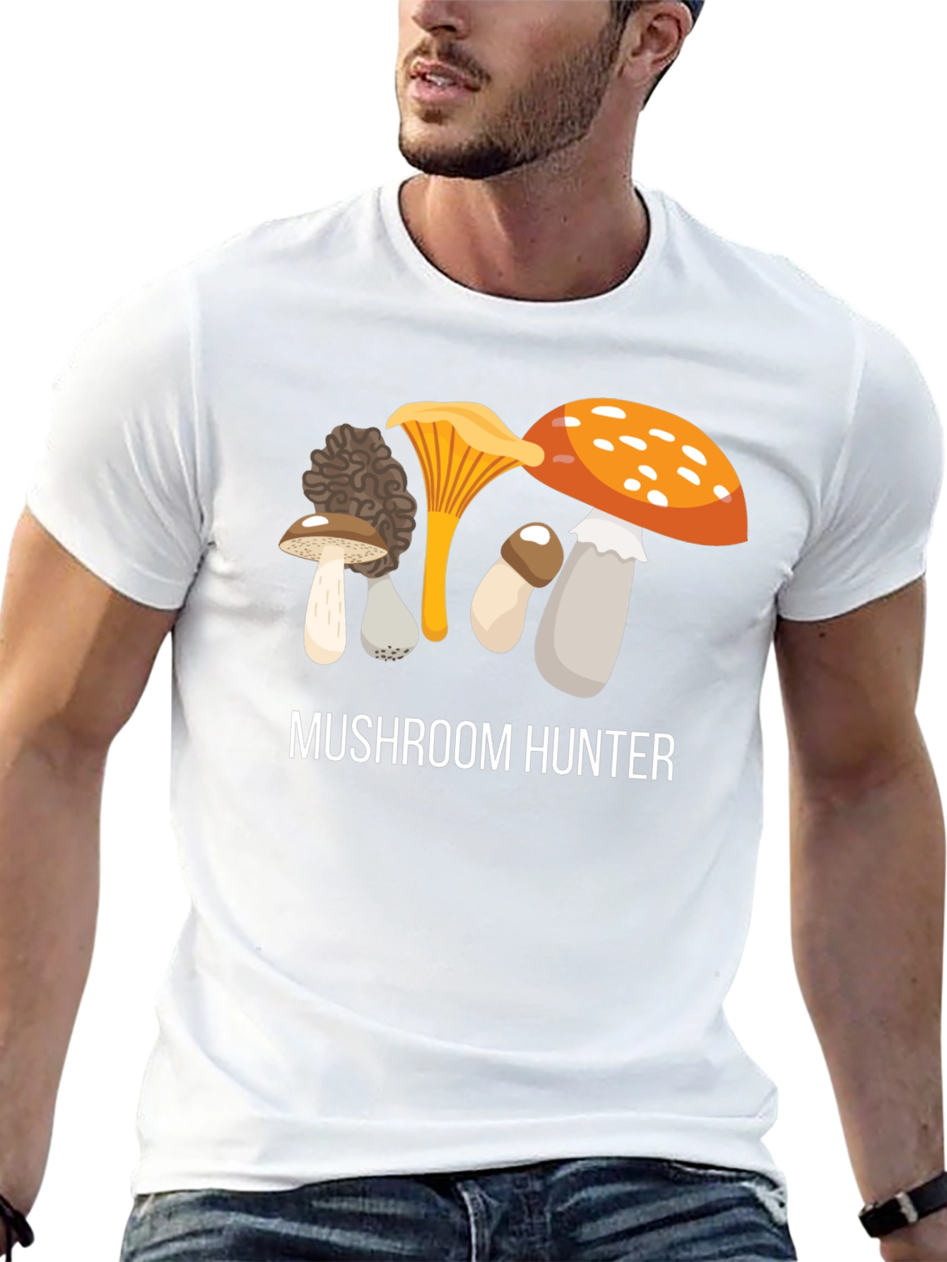 Mushroom Hunter Graphic T-Shirt