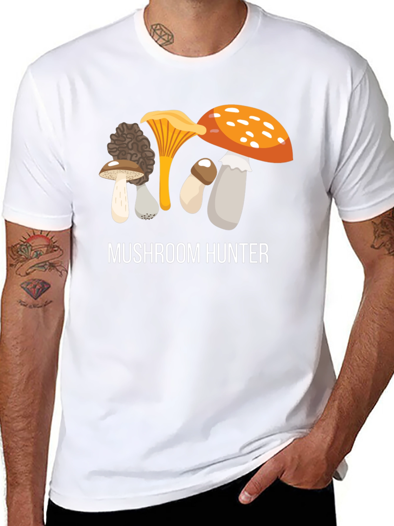 Mushroom Hunter Graphic T-Shirt