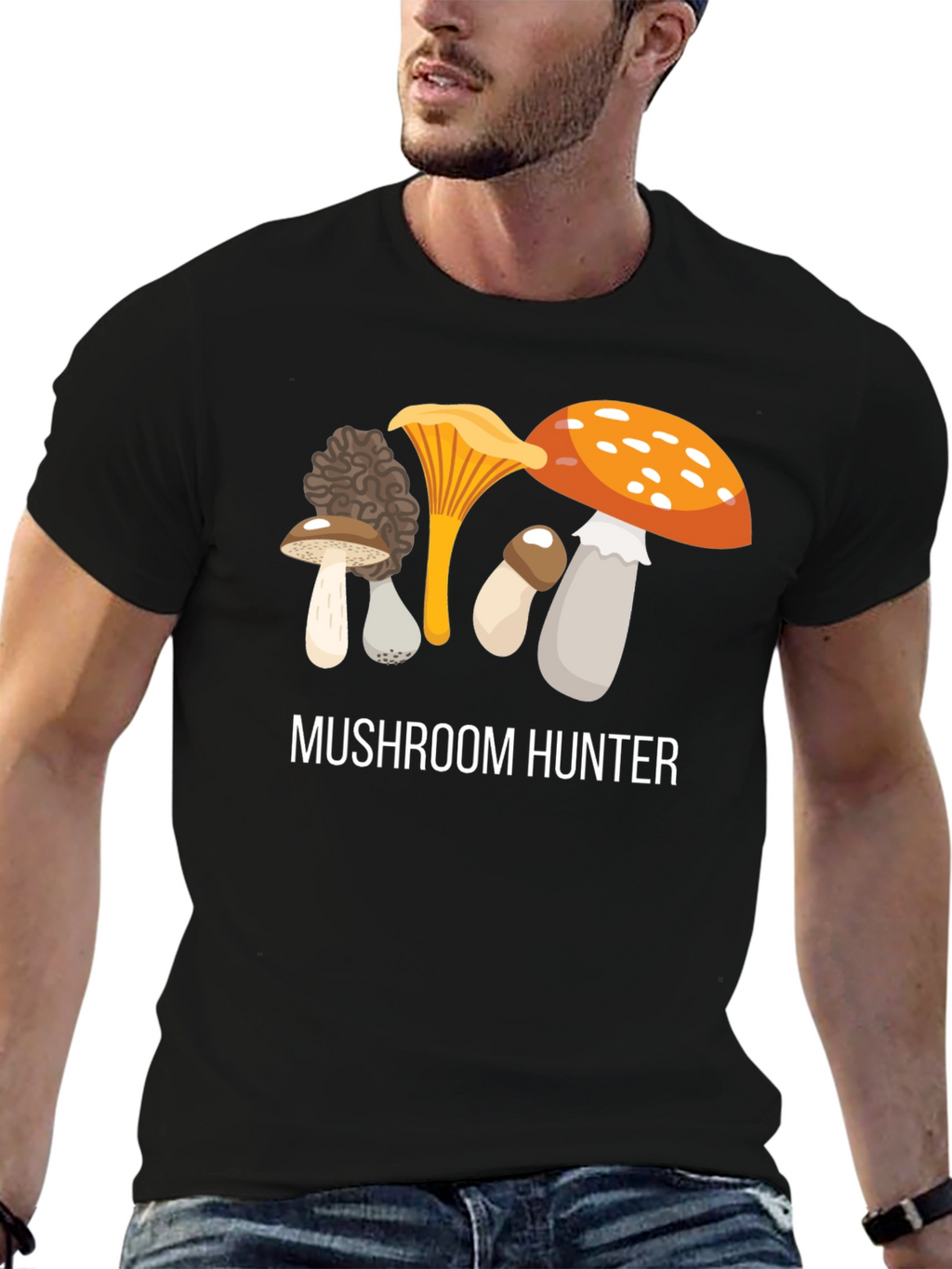 Mushroom Hunter Graphic T-Shirt