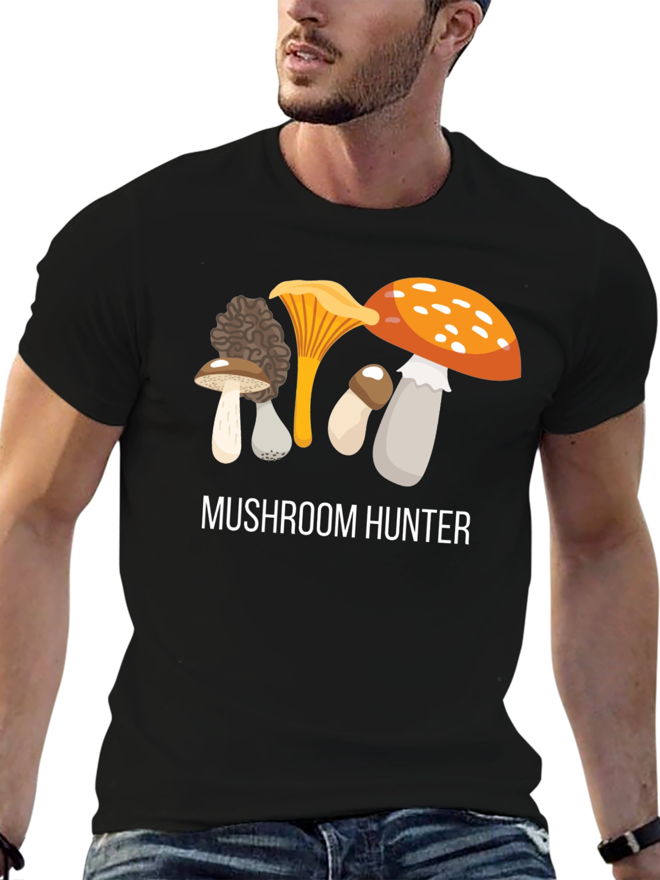 Mushroom Hunter Graphic T-Shirt