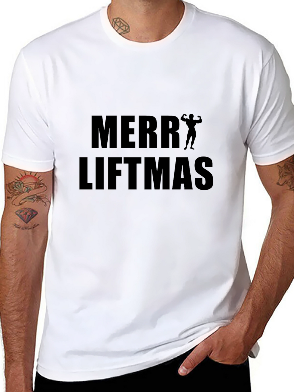 Merry Liftmas T-Shirt - Gym & Fitness Holiday Tee