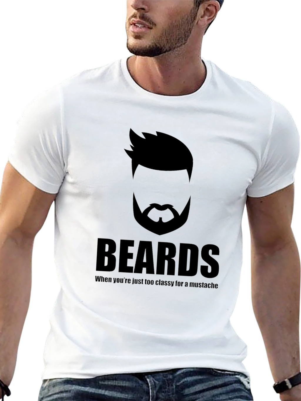 Beards Too Classy T-Shirt