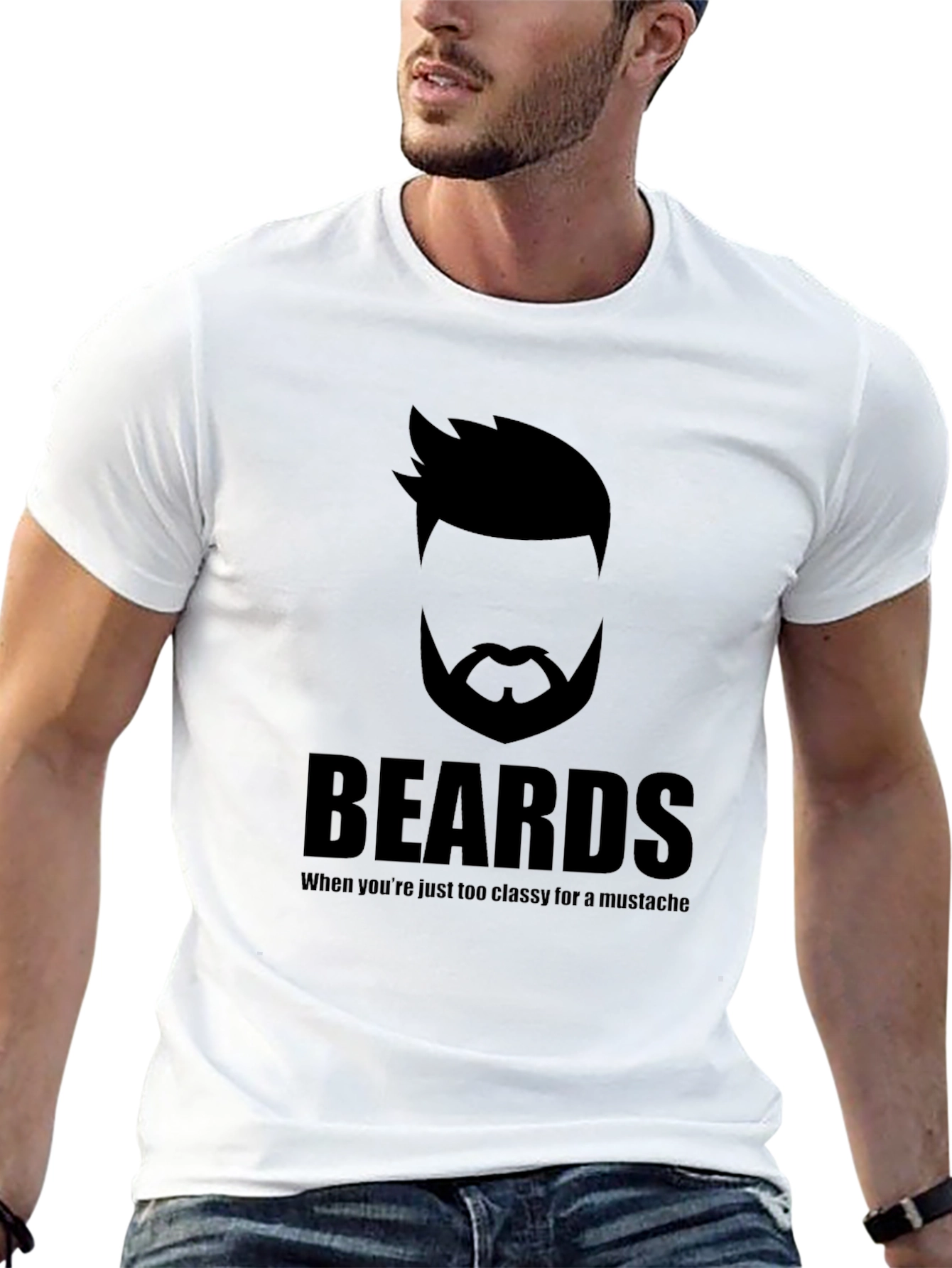 Beards Too Classy T-Shirt
