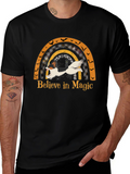 Halloween Dog Rainbow T-Shirt - Believe in Magic Tee