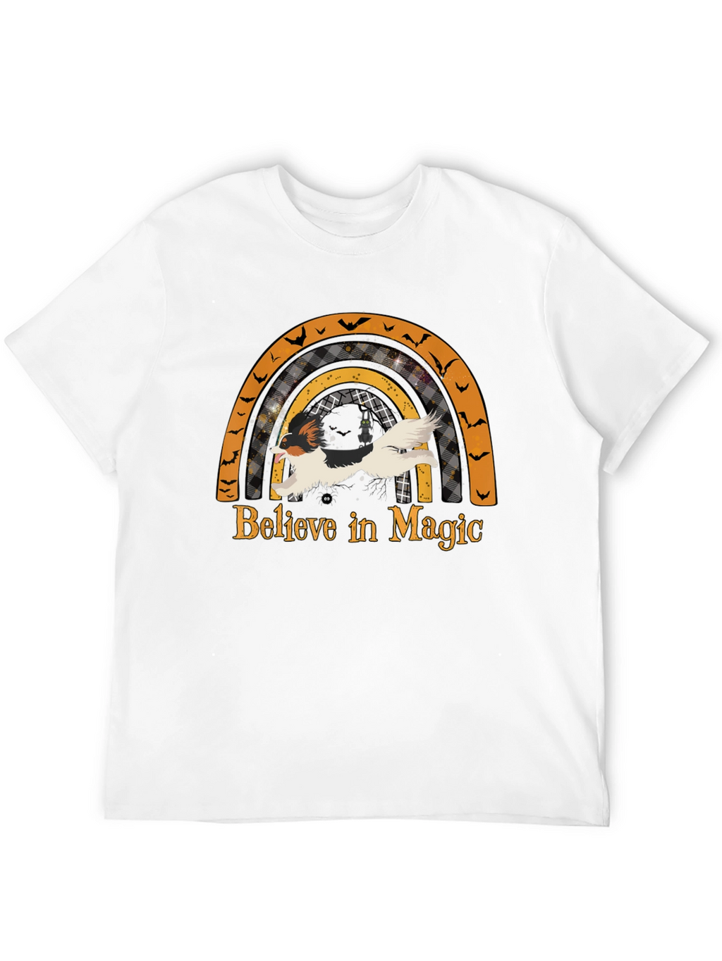 Halloween Dog Rainbow T-Shirt - Believe in Magic Tee