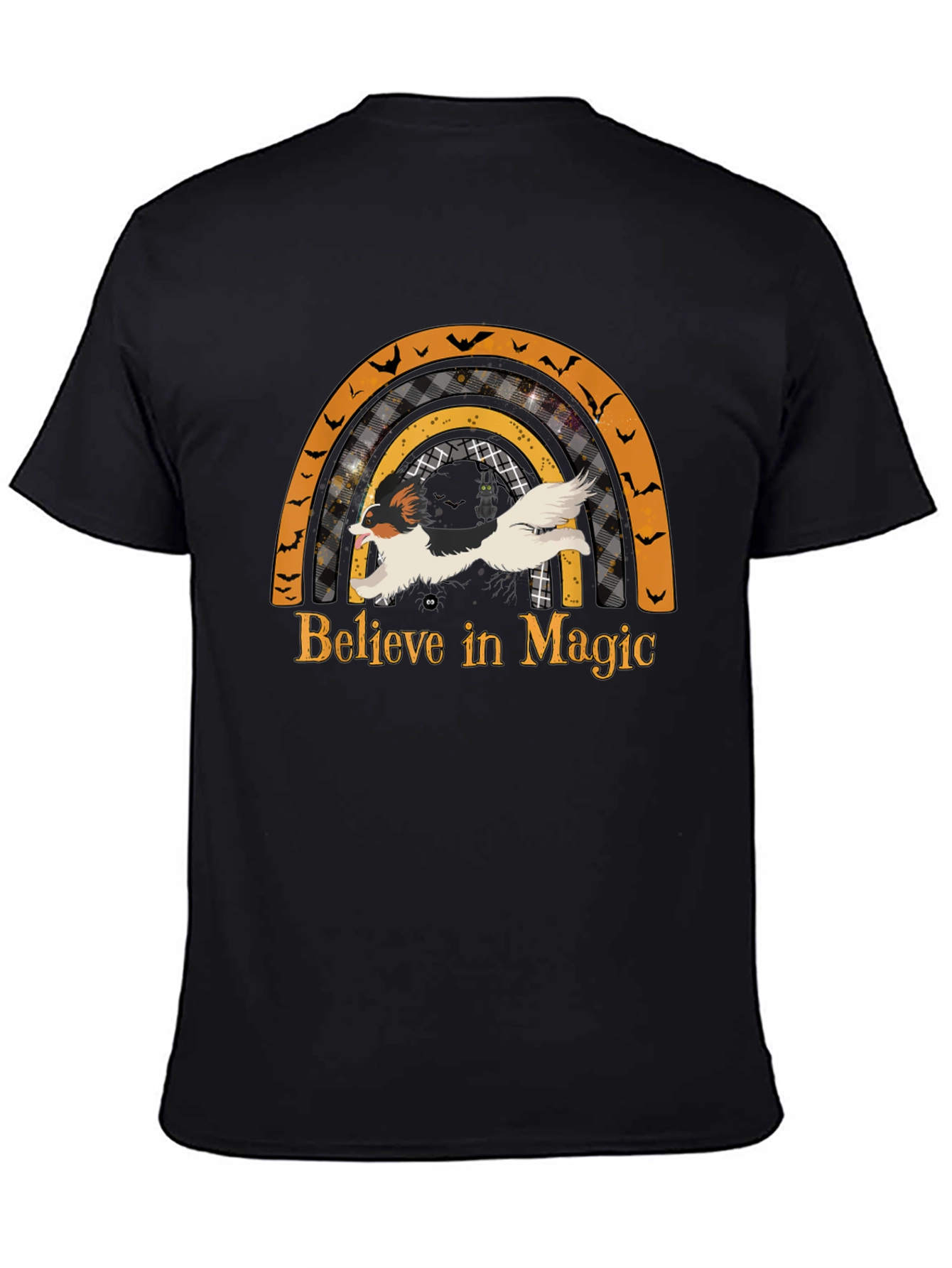 Halloween Dog Rainbow T-Shirt - Believe in Magic Tee