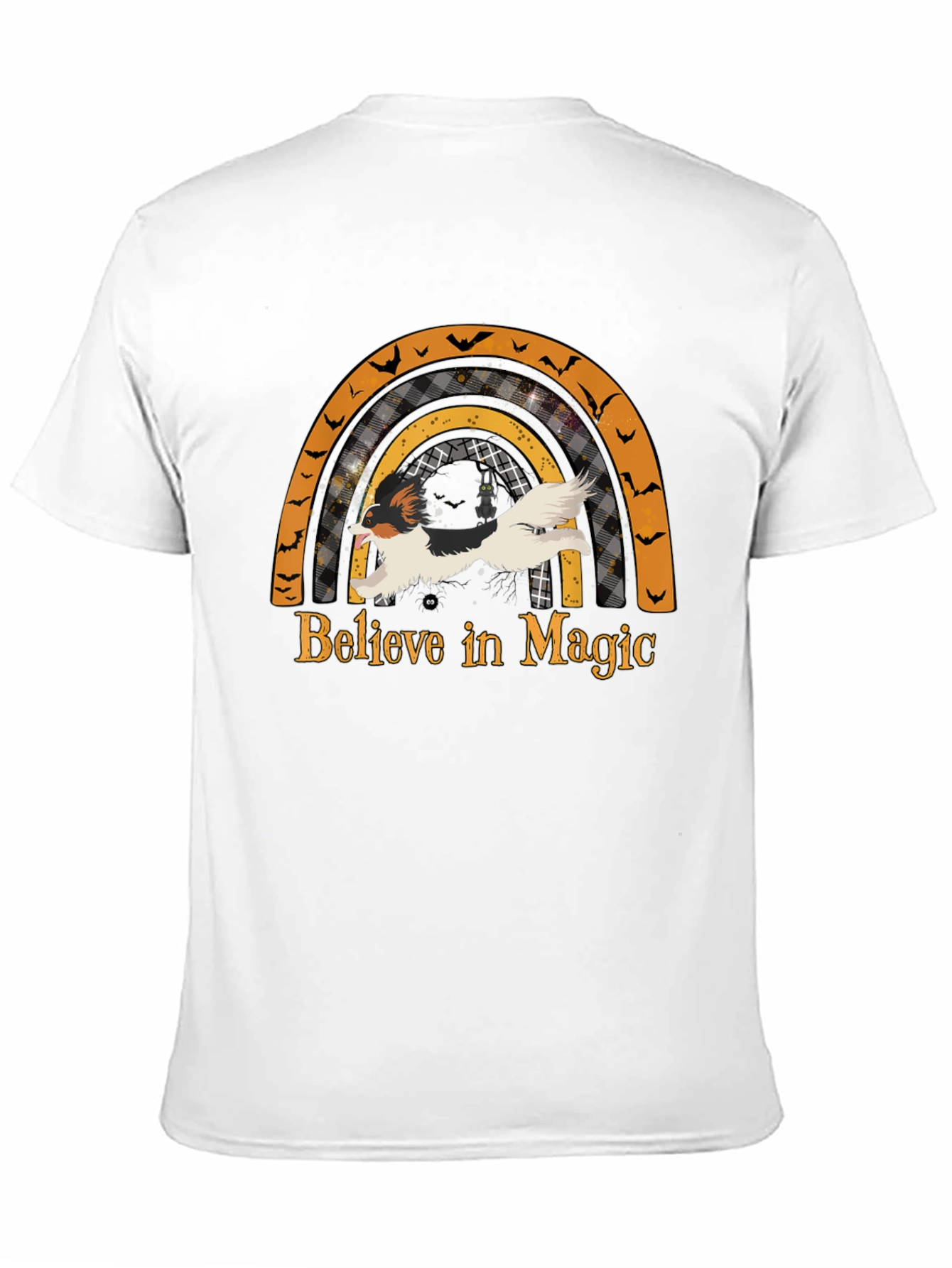 Halloween Dog Rainbow T-Shirt - Believe in Magic Tee