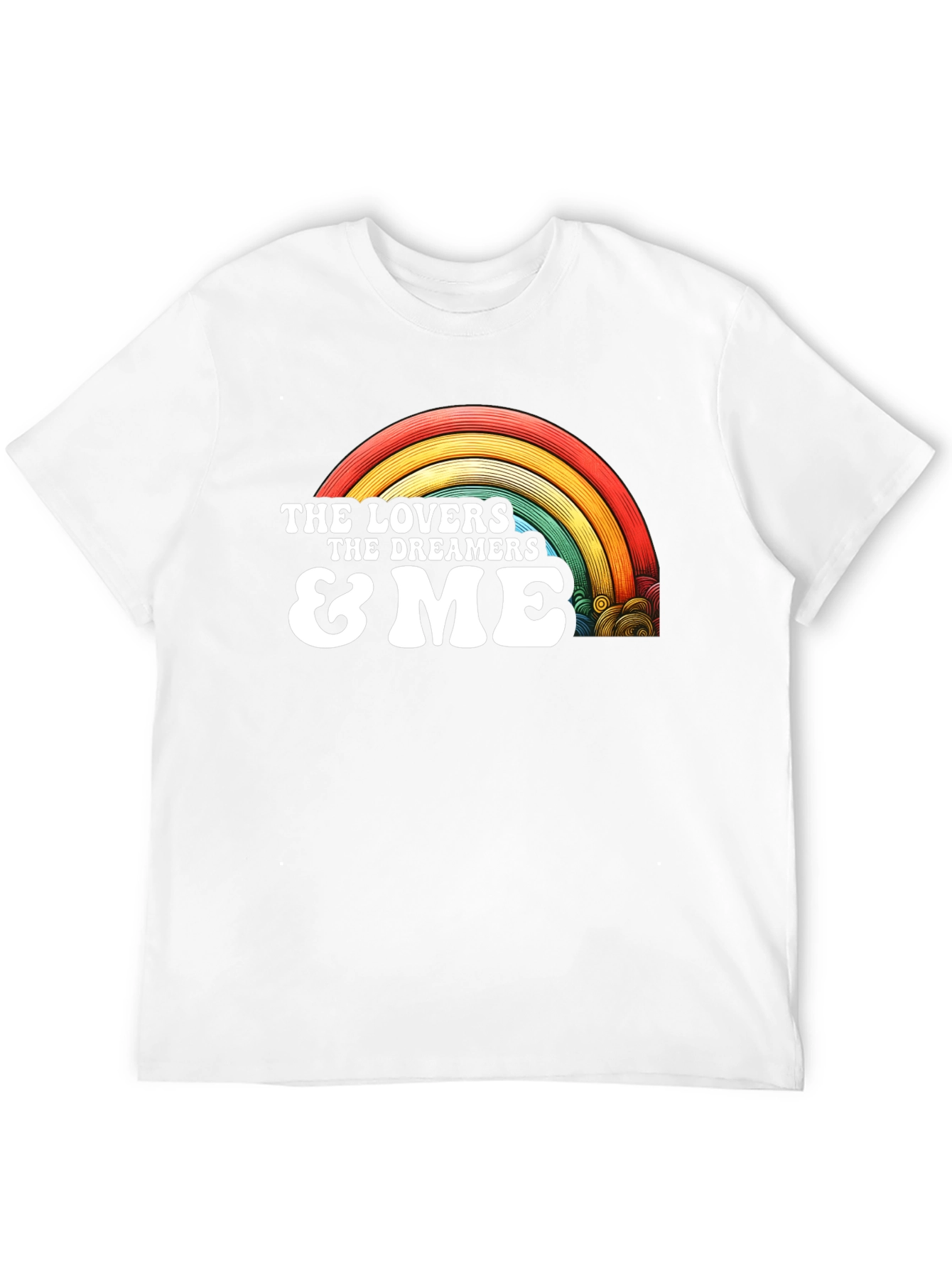 Lovers Dreamers & Me Retro Rainbow Graphic Tee