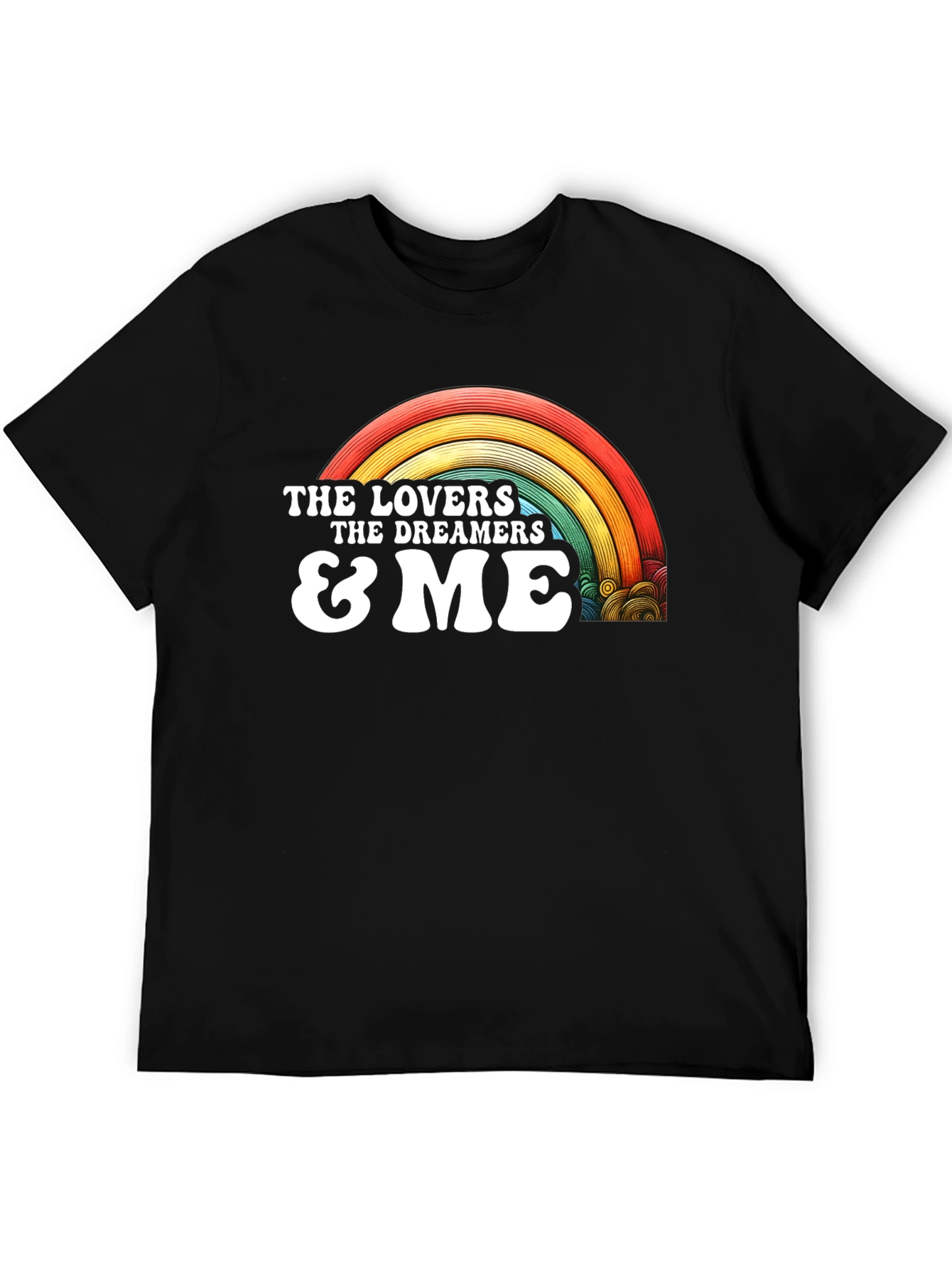Lovers Dreamers & Me Retro Rainbow Graphic Tee
