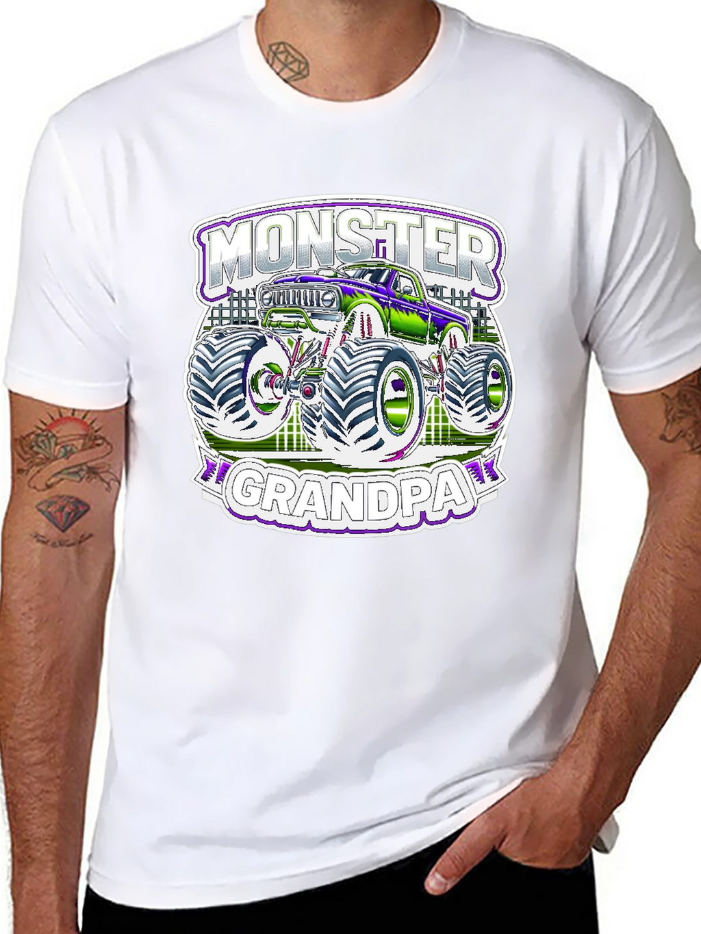Monster Grandpa T-Shirt - Truck Lover Tee