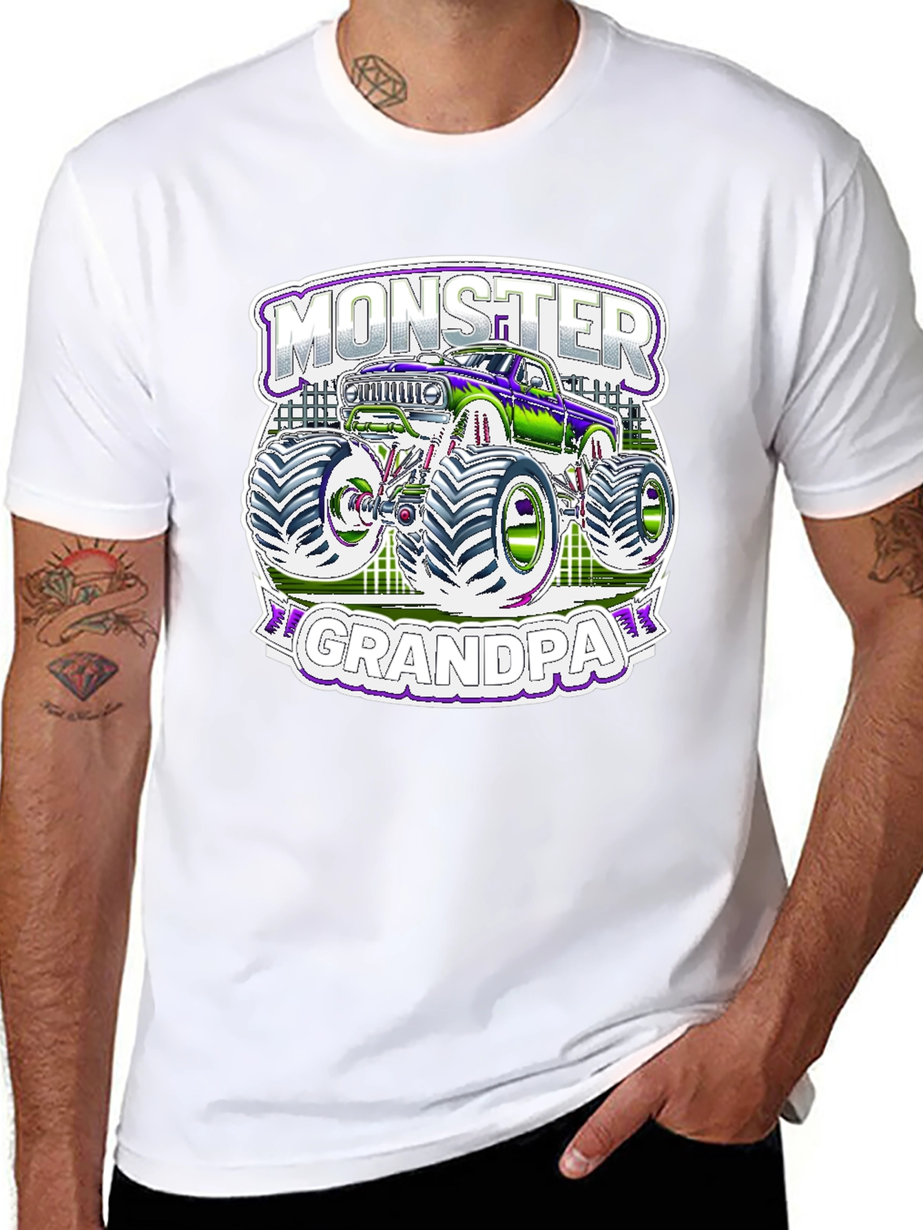 Monster Grandpa T-Shirt - Truck Lover Tee