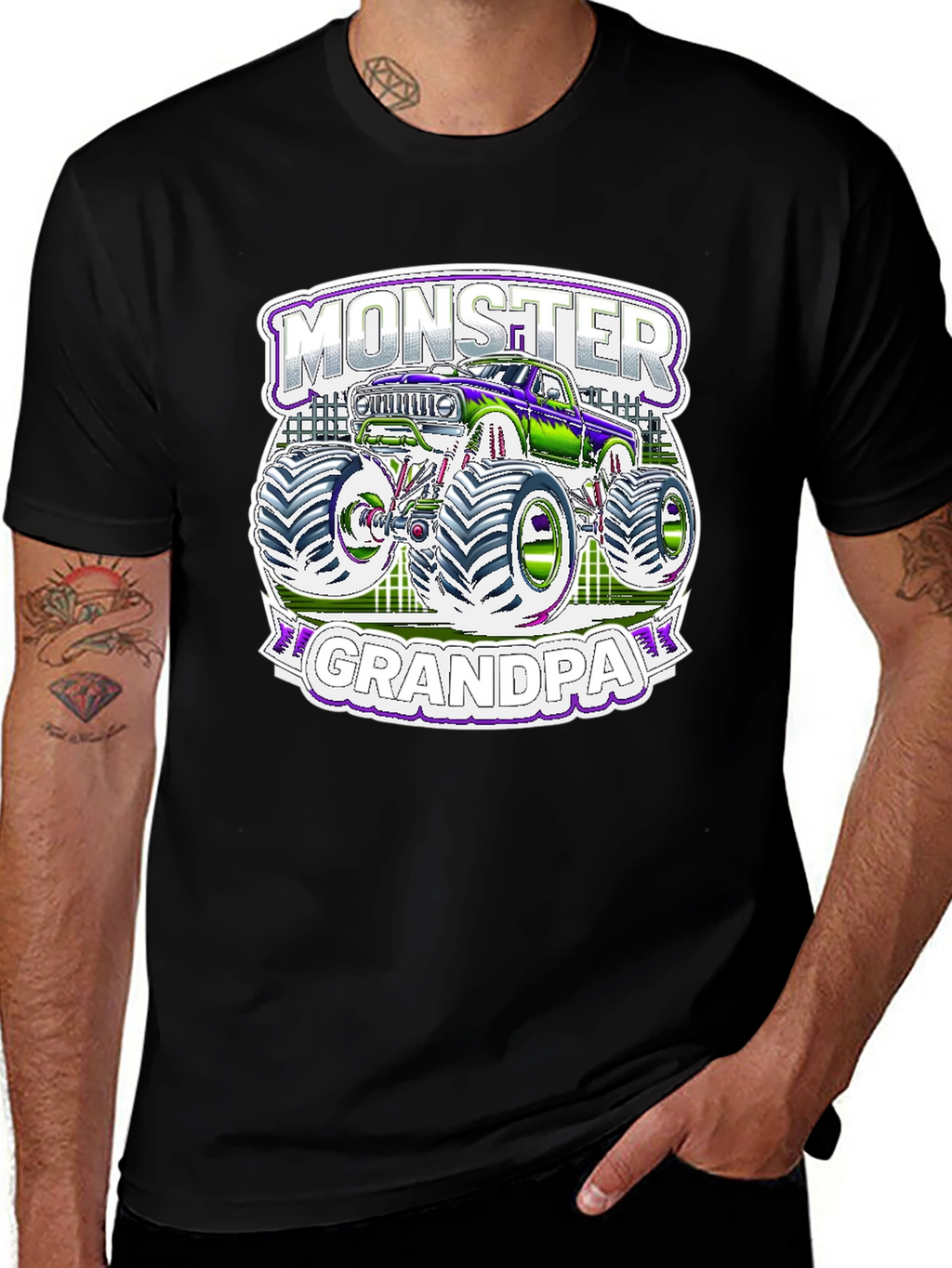 Monster Grandpa T-Shirt - Truck Lover Tee