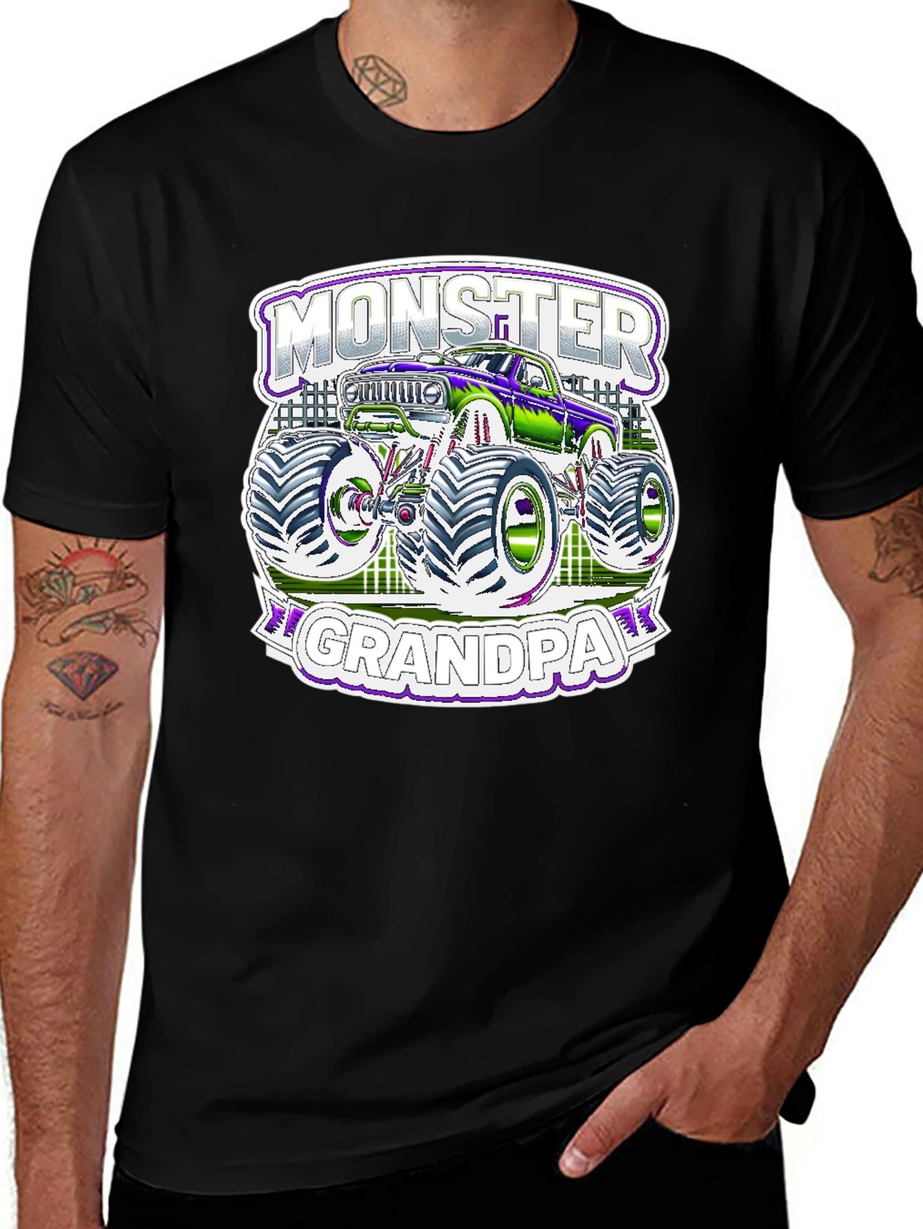 Monster Grandpa T-Shirt - Truck Lover Tee