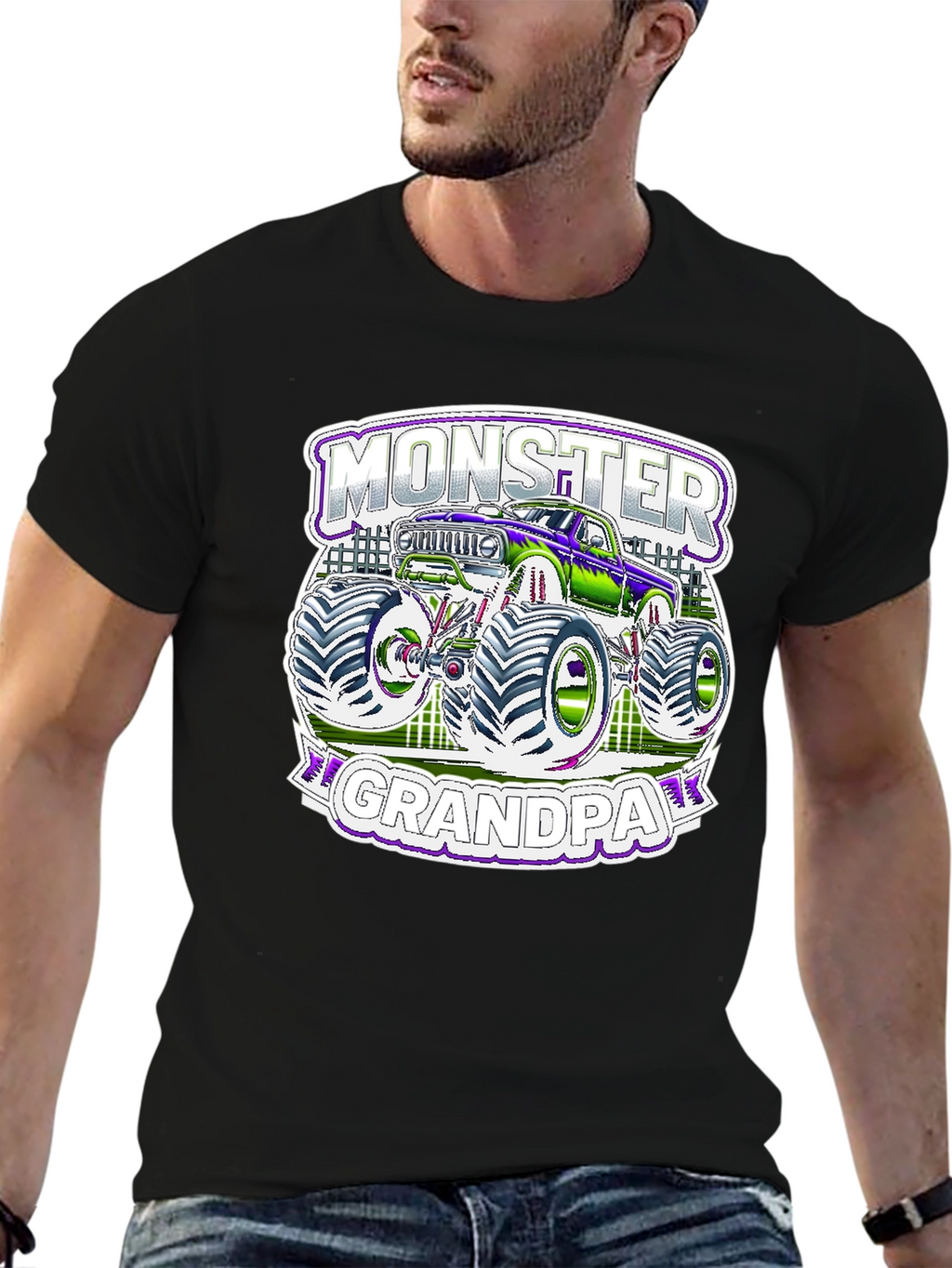 Monster Grandpa T-Shirt - Truck Lover Tee