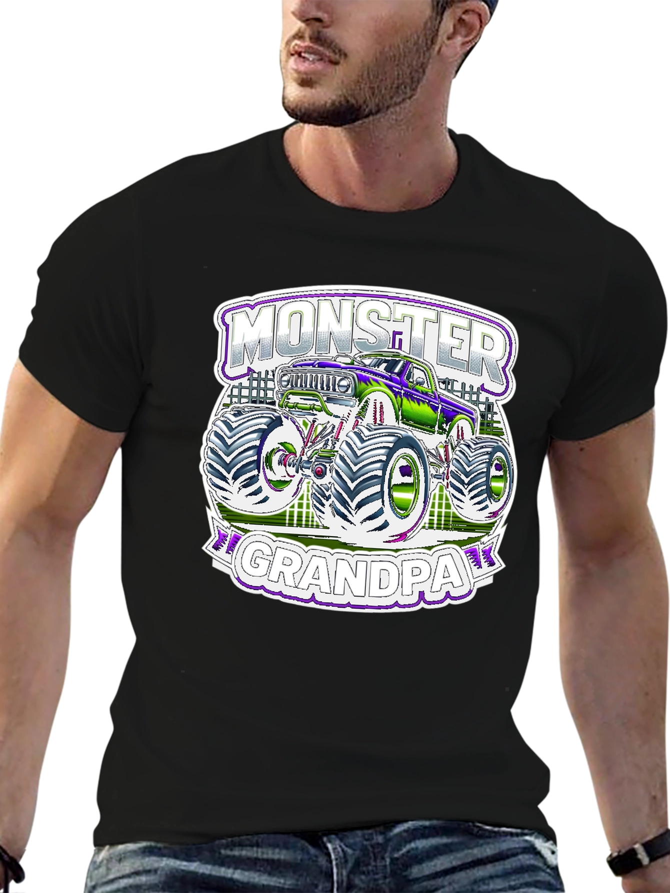 Monster Grandpa T-Shirt - Truck Lover Tee