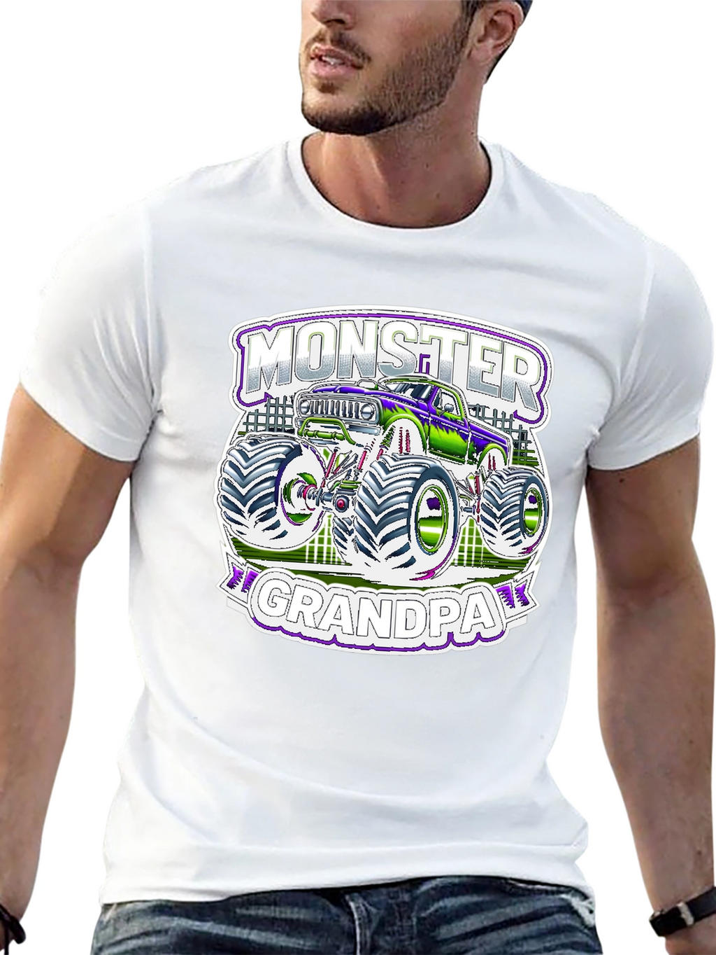 Monster Grandpa T-Shirt - Truck Lover Tee